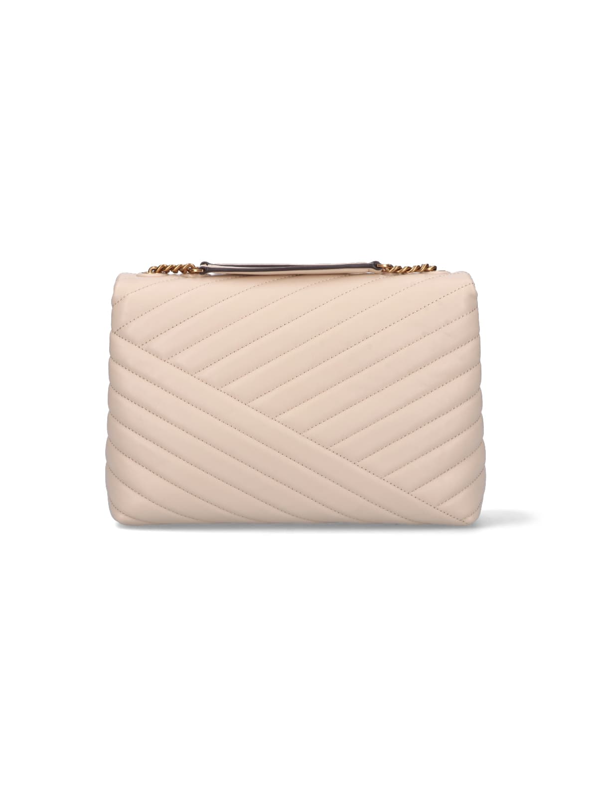 Shop Tory Burch Kira Shoulder Bag In Crema