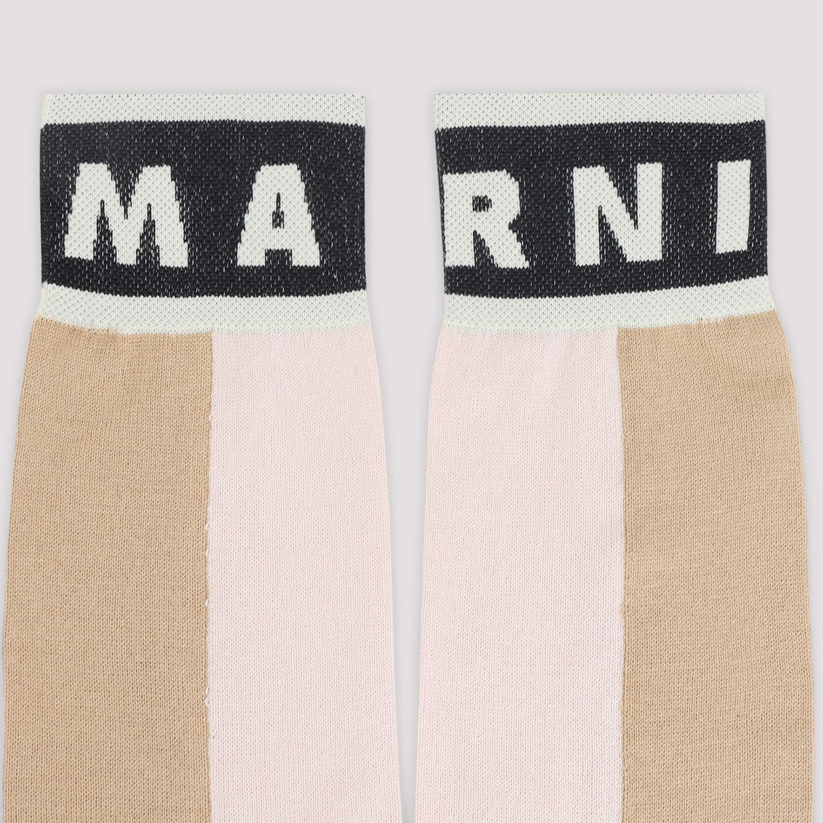 Marni Cotton Socks In Pink