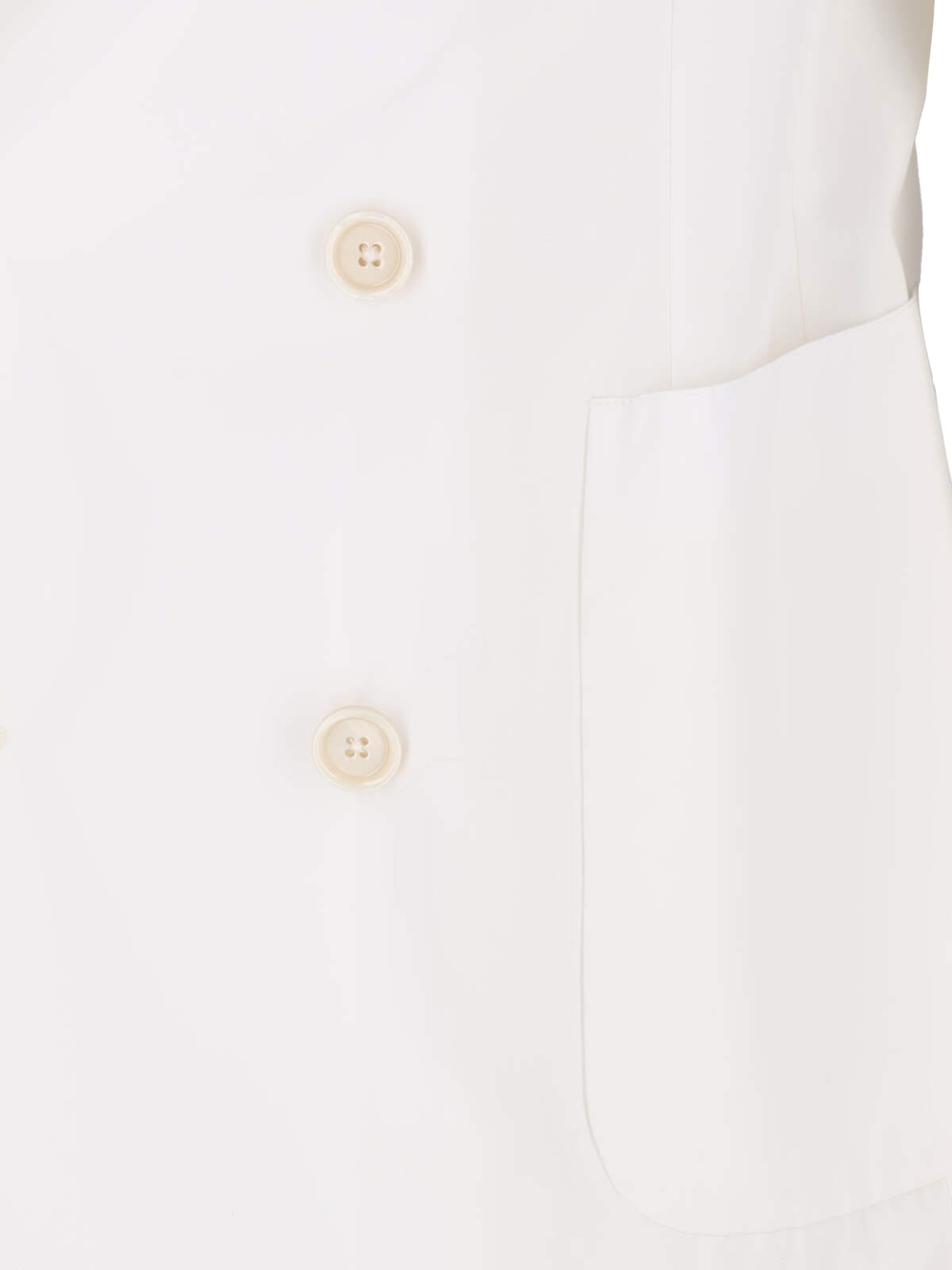 Shop Lardini Double-breasted Blazer In White