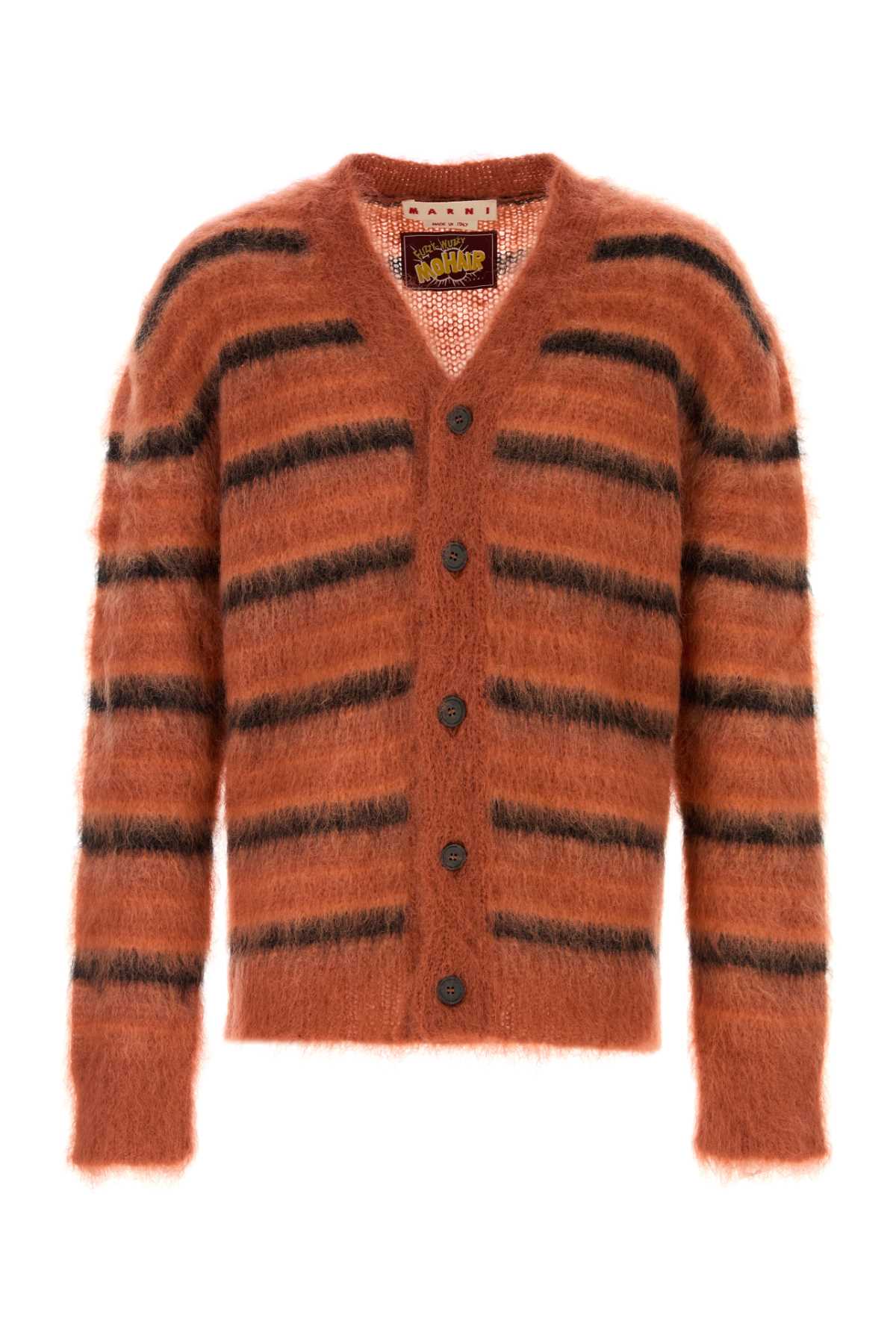 Embroidered Mohair Blend Cardigan