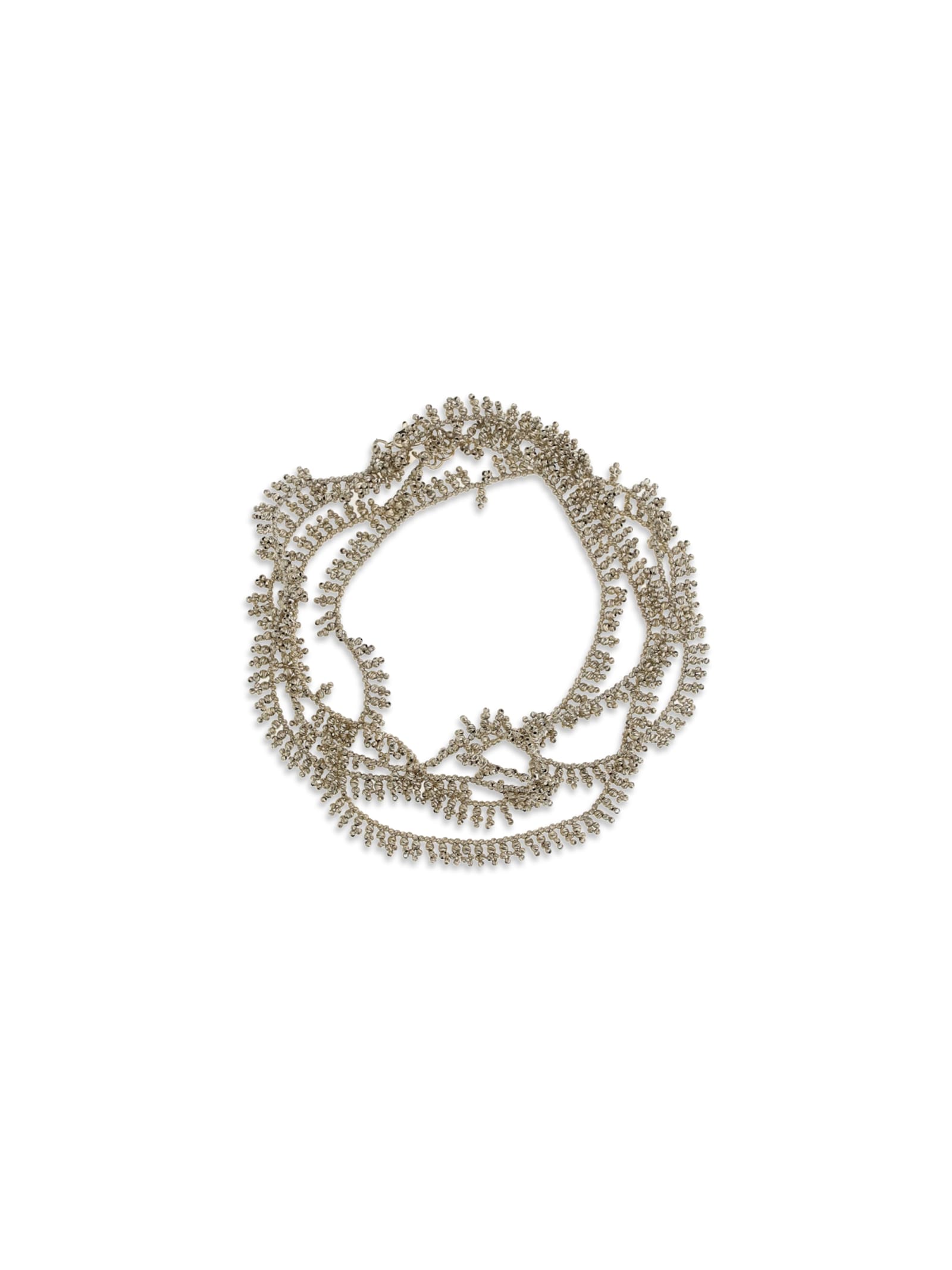 Brunello Cucinelli Silver Knotted Bracelet In Silver