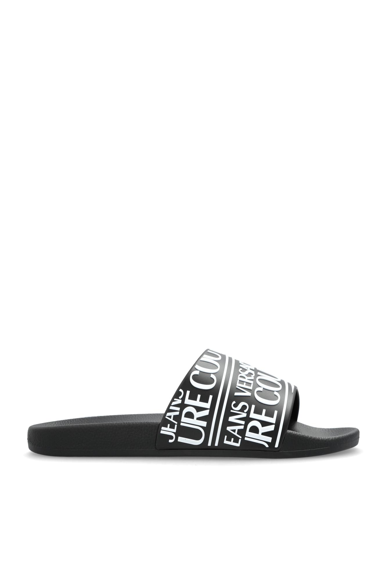 Versace Jeans Couture Flip-flops With Logo In Multi