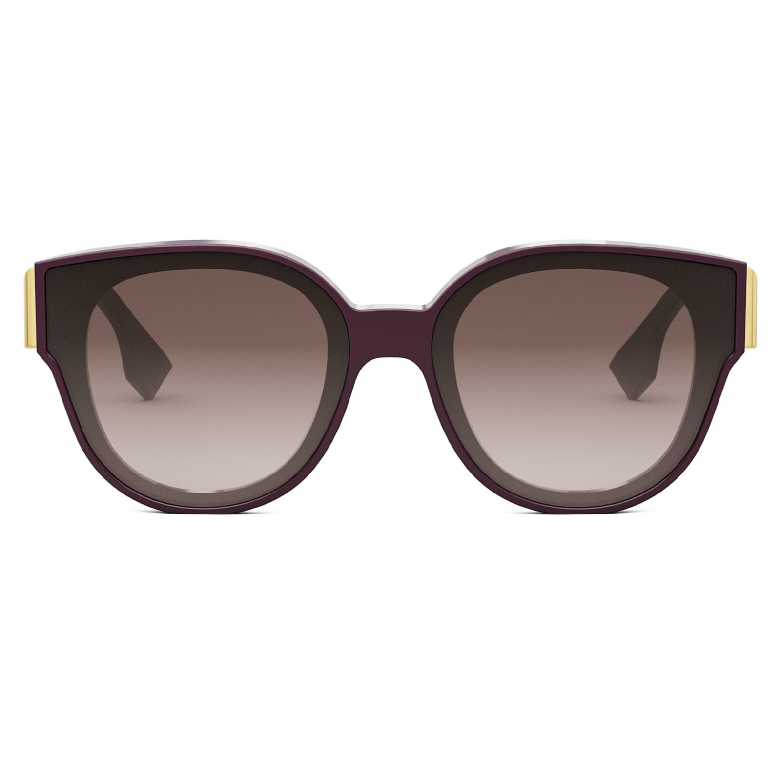 Shop Fendi Sunglasses In Burgundy/bordeaux Sfumato