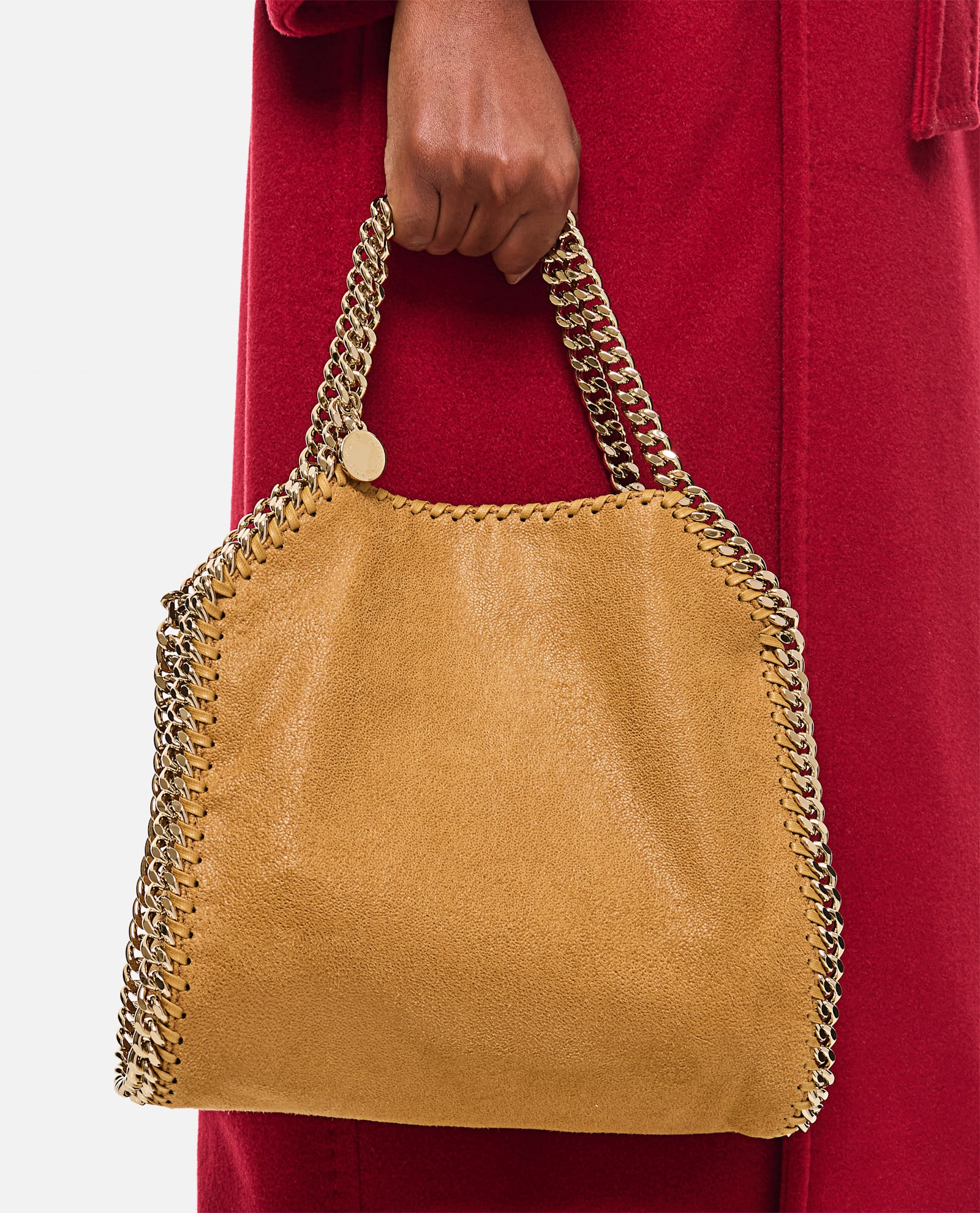 Stella Mccartney Falabella Mini Tote Bag In Brown