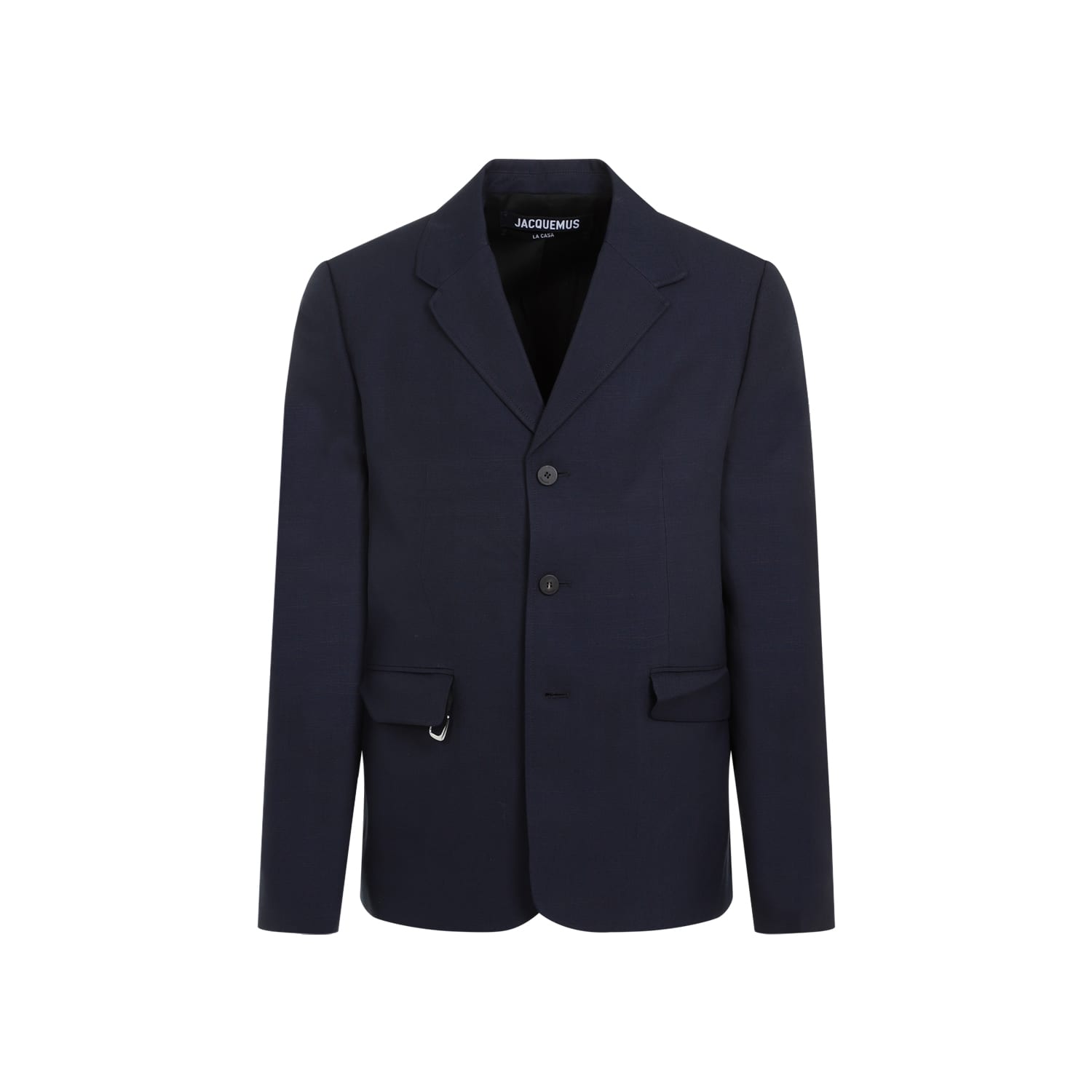 Shop Jacquemus La Veste Cabri Jacket In Dark Navy