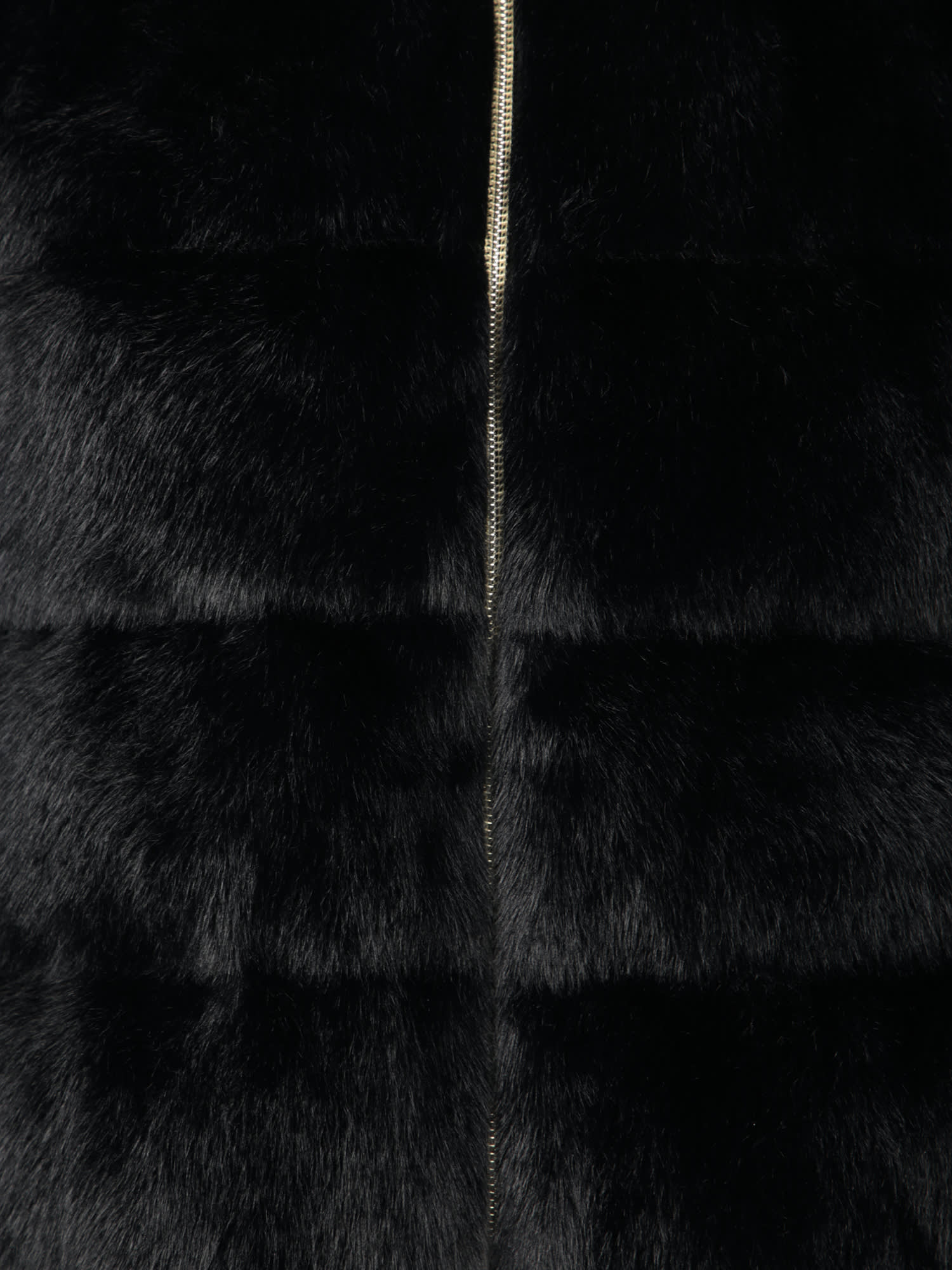 Shop Herno Ashape Fur Black Down Jacket