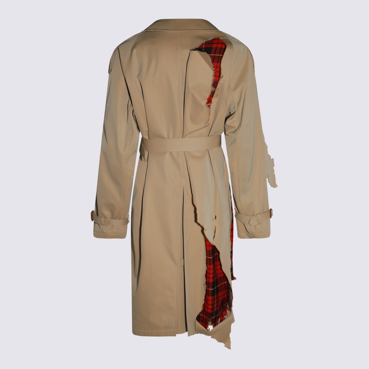 Alexander Mcqueen Coat In Beige