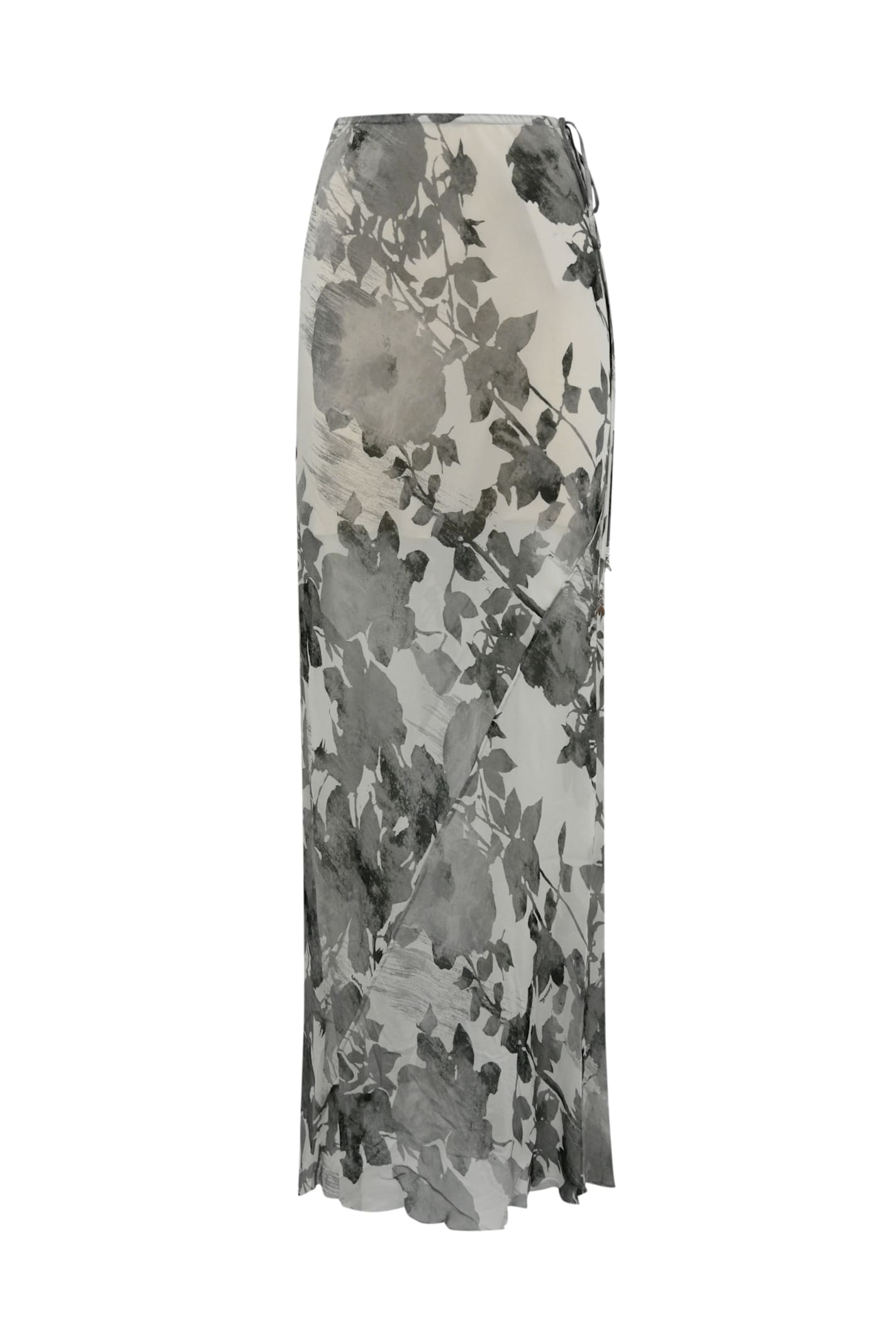 PATRIZIA PEPE GEORGETTE SKIRT WITH FLORAL PRINT PATRIZIA PEPE 