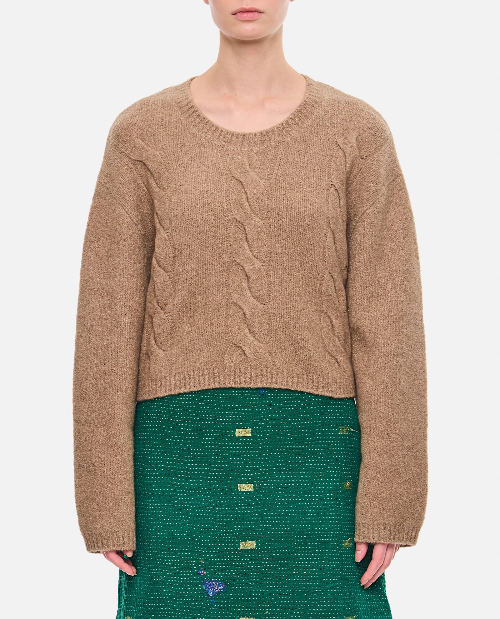 Shop Lisa Yang Hannan Chasmere Sweater In Beige