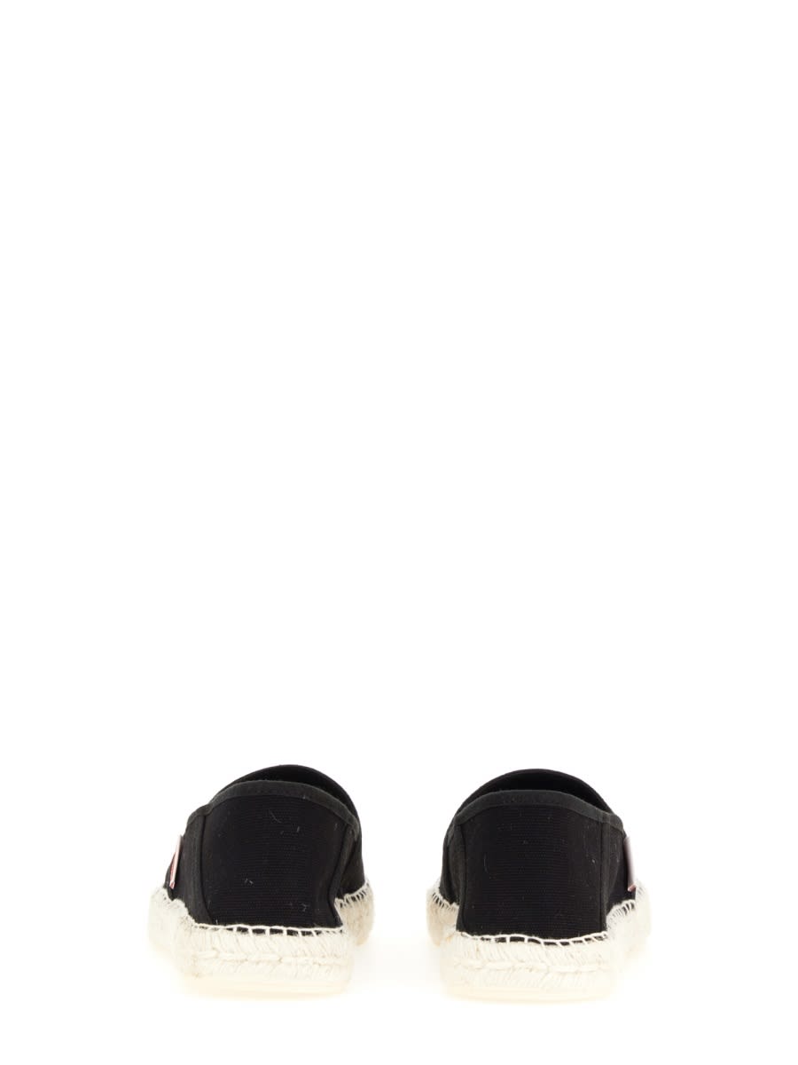 Shop Kenzo Espadrille With Logo In Black