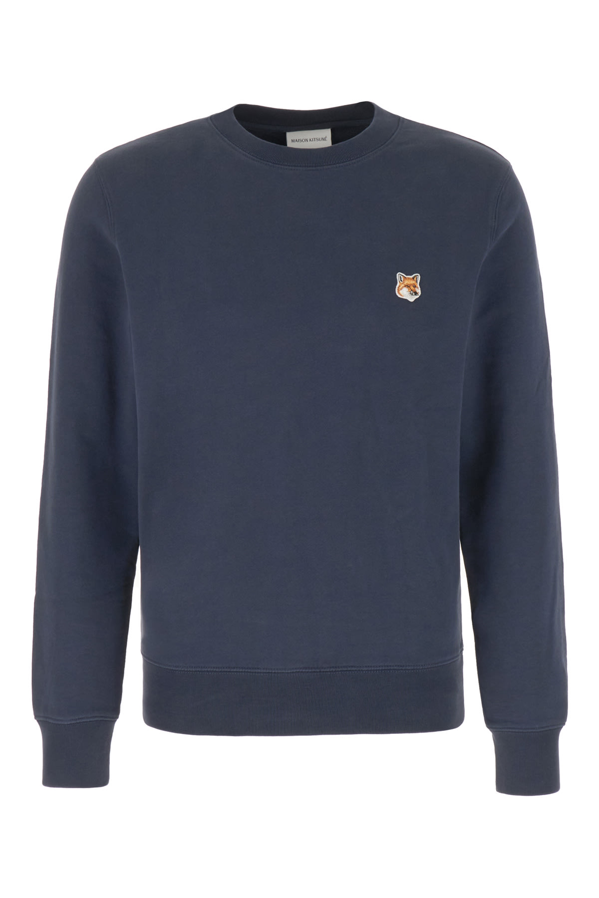 Maison Kitsuné Navy Blue Cotton Sweatshirt