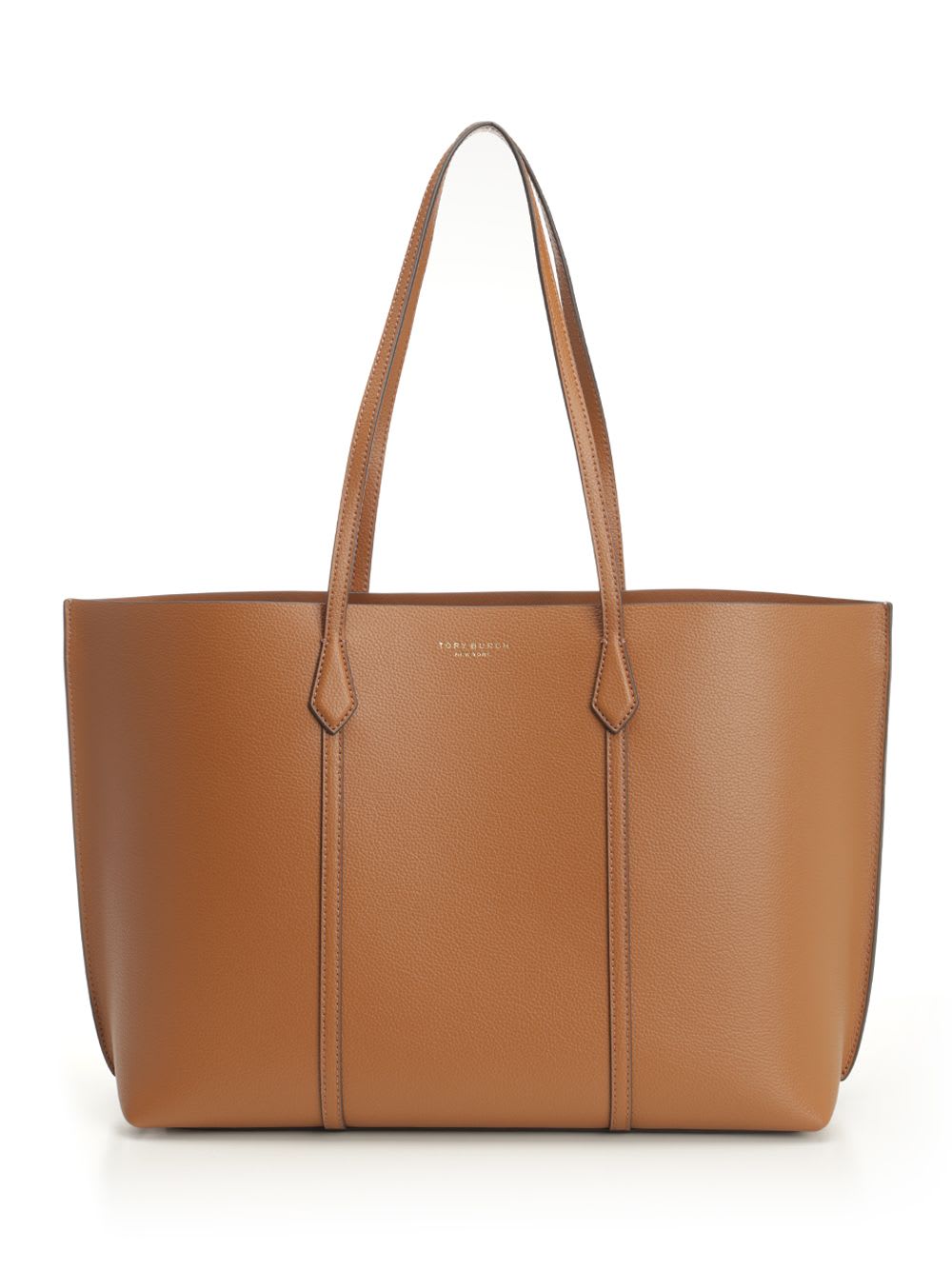 Tory Burch Ory Burch Grained Leather Tote Bag In Brown