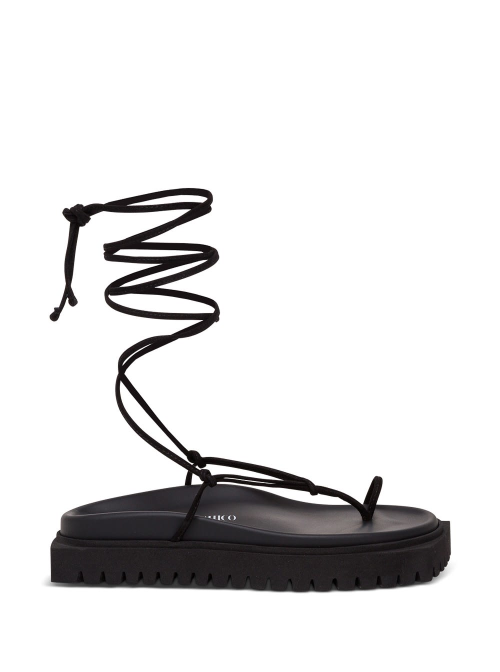 The Attico Flat Lace-up Thong Sandals