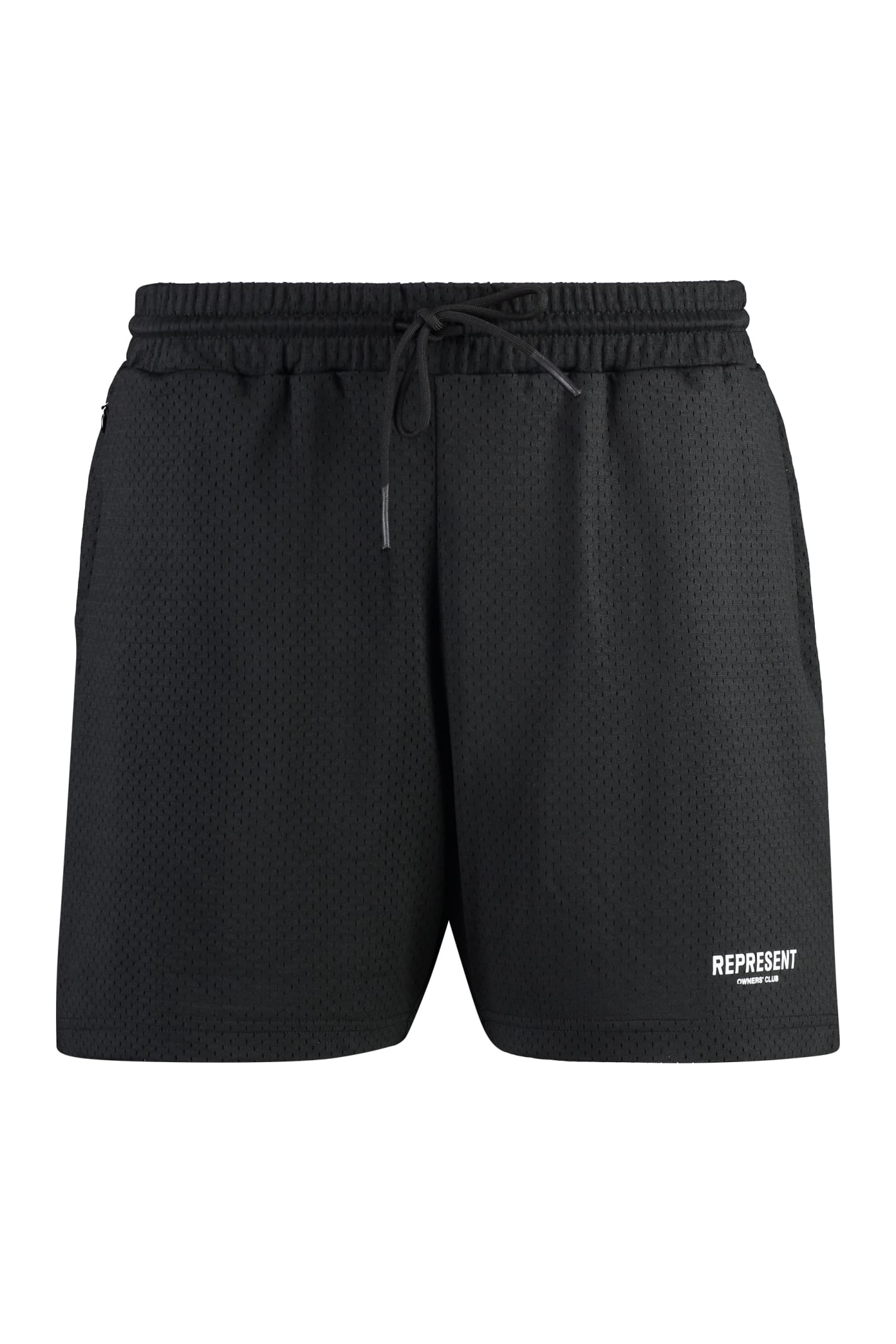 Shop Represent Nylon Bermuda Shorts In Black
