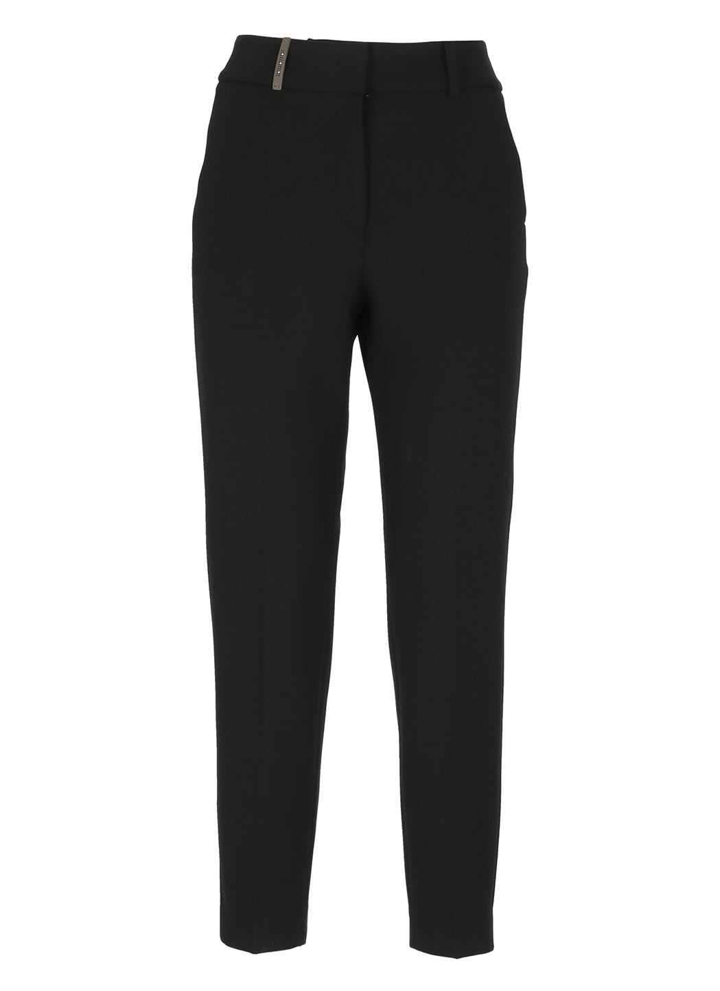 Shop Peserico Icon Trousers In Black