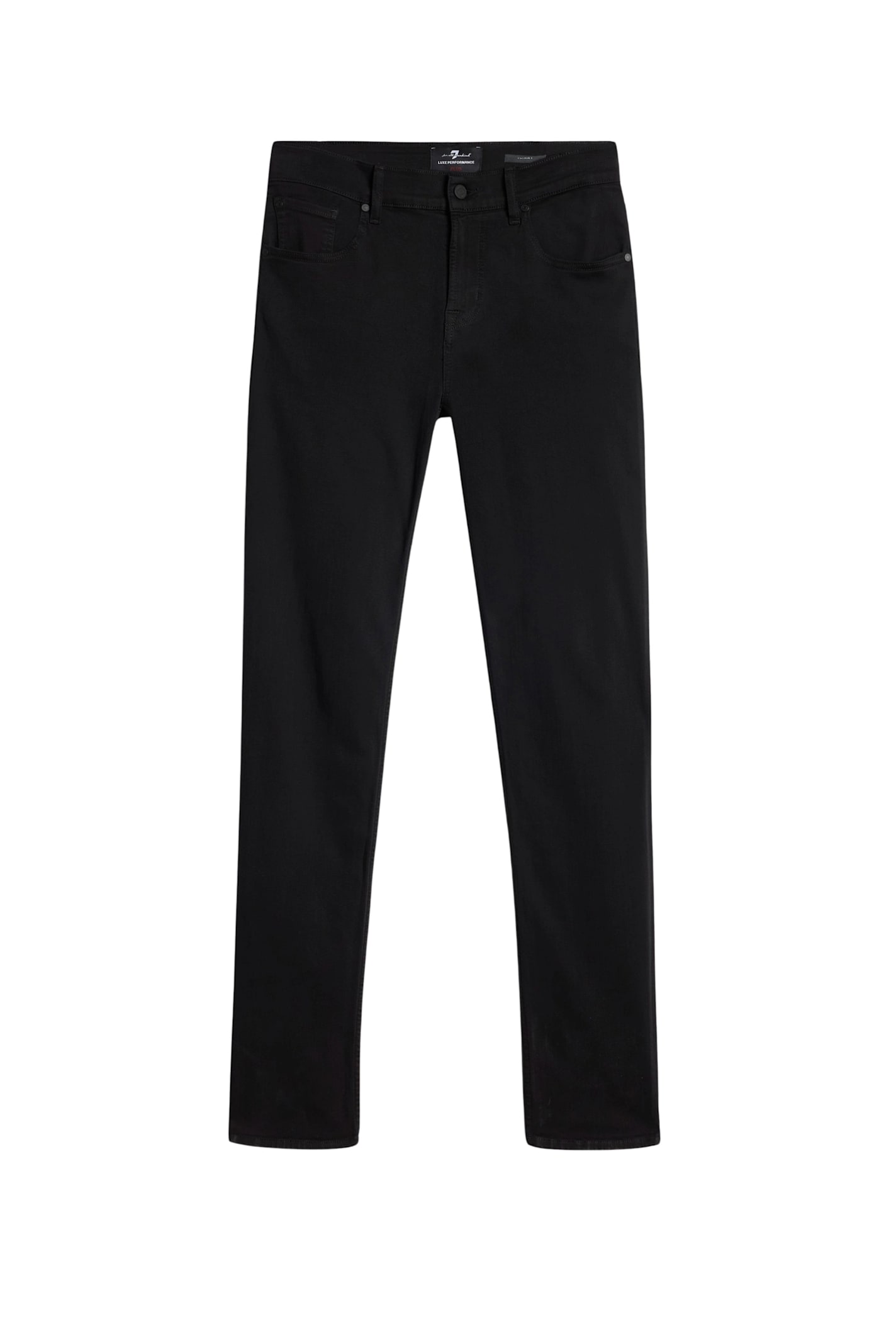 7 For All Mankind Cotton Pants In Black