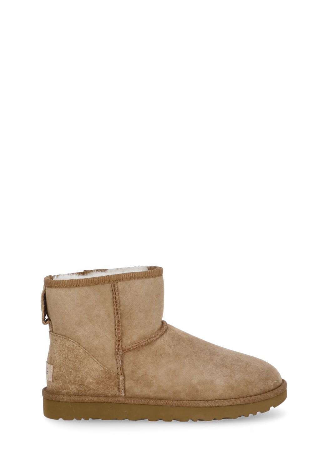 Shop Ugg Classic Mini Ii Ankle Boots In Beige