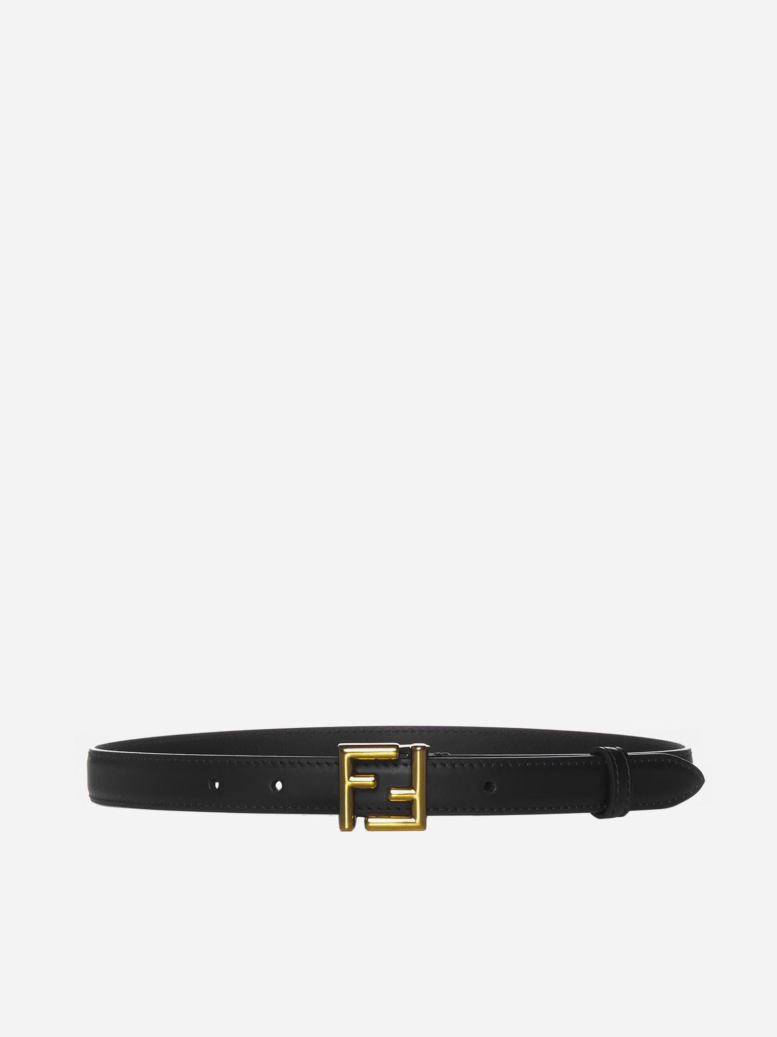 Ff Logo Leather Belt