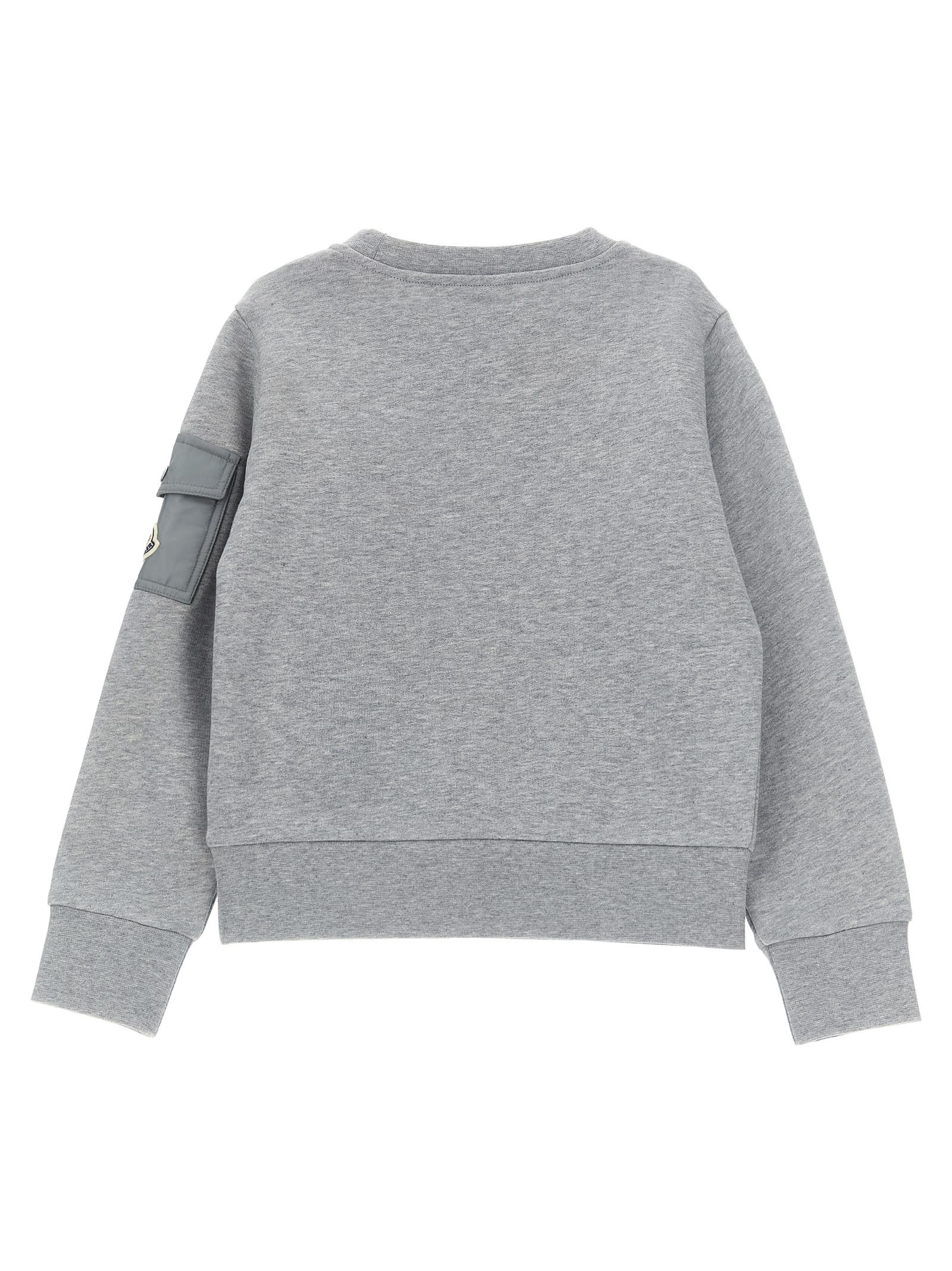 Moncler Sweatshirt In Gray