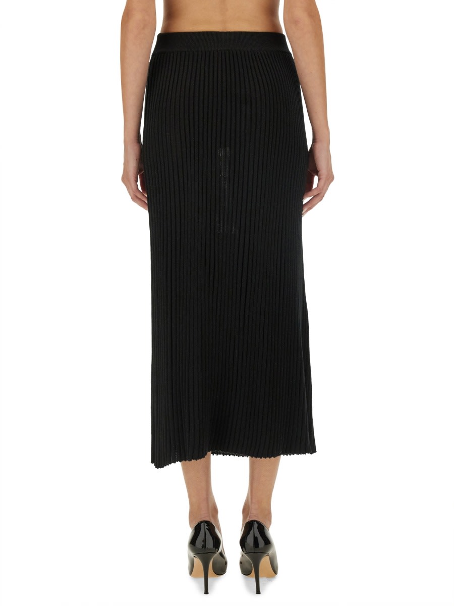 Kiton Knit Skirt In Black