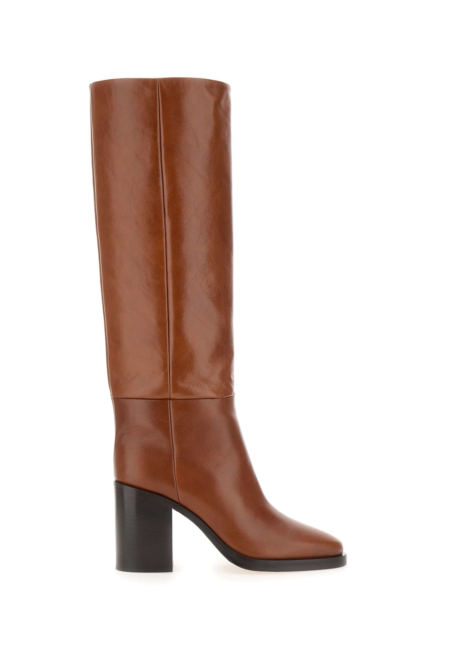 Paris Texas Ophelia Boot Leather Boots In Brown