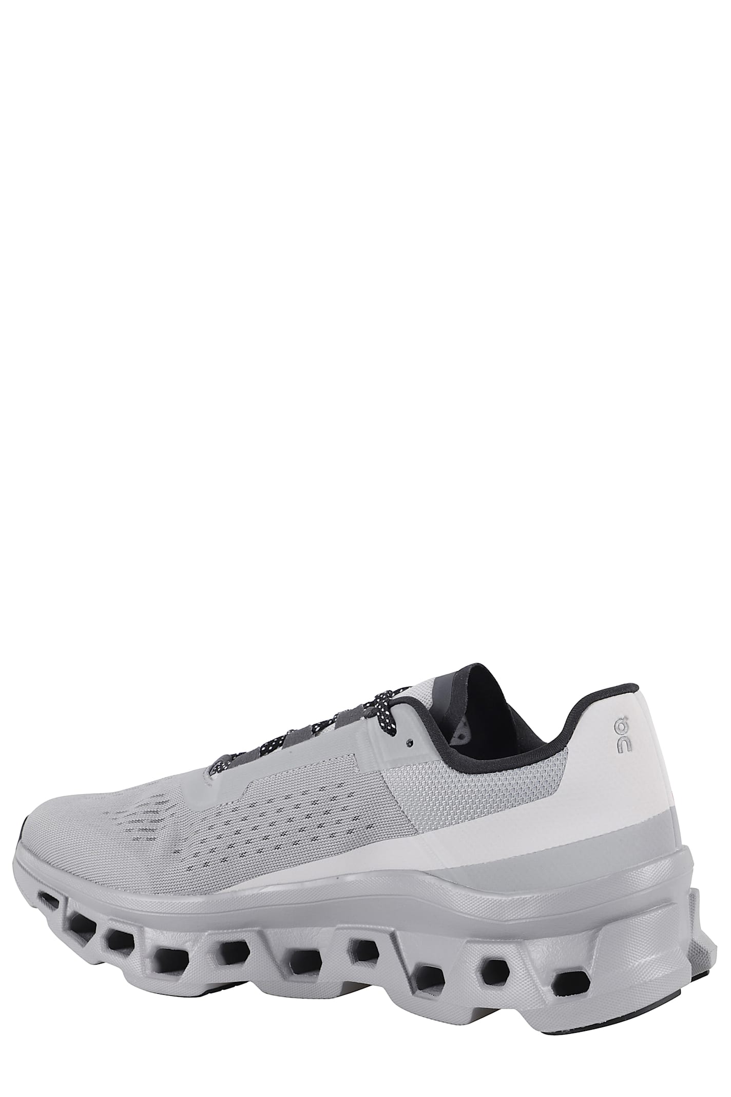 On Breathable Grey Sneakers With Robust Rubber Sole
