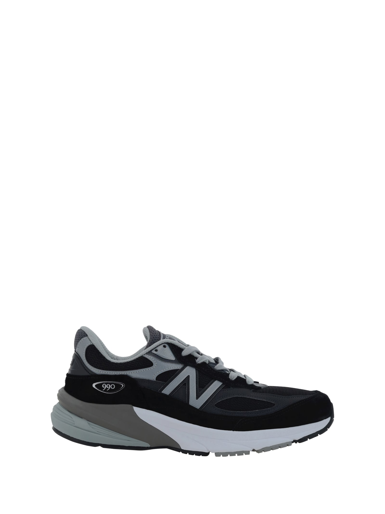 Shop New Balance M990bk6 Sneakers In Black
