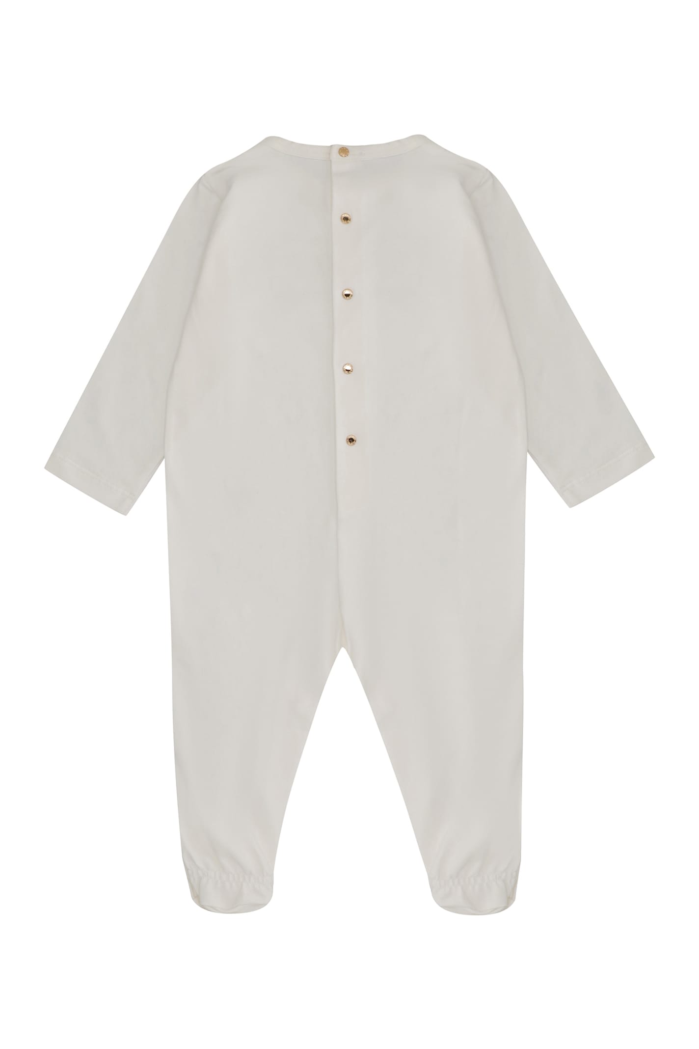 Young Versace Cotton Baby-romper In White