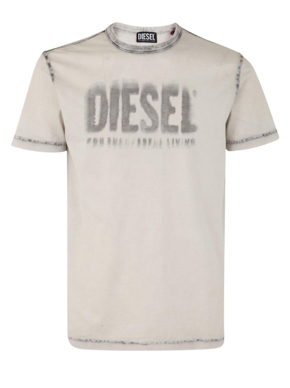 Diesel T-diegor-e6 Logo Faded T-shirt