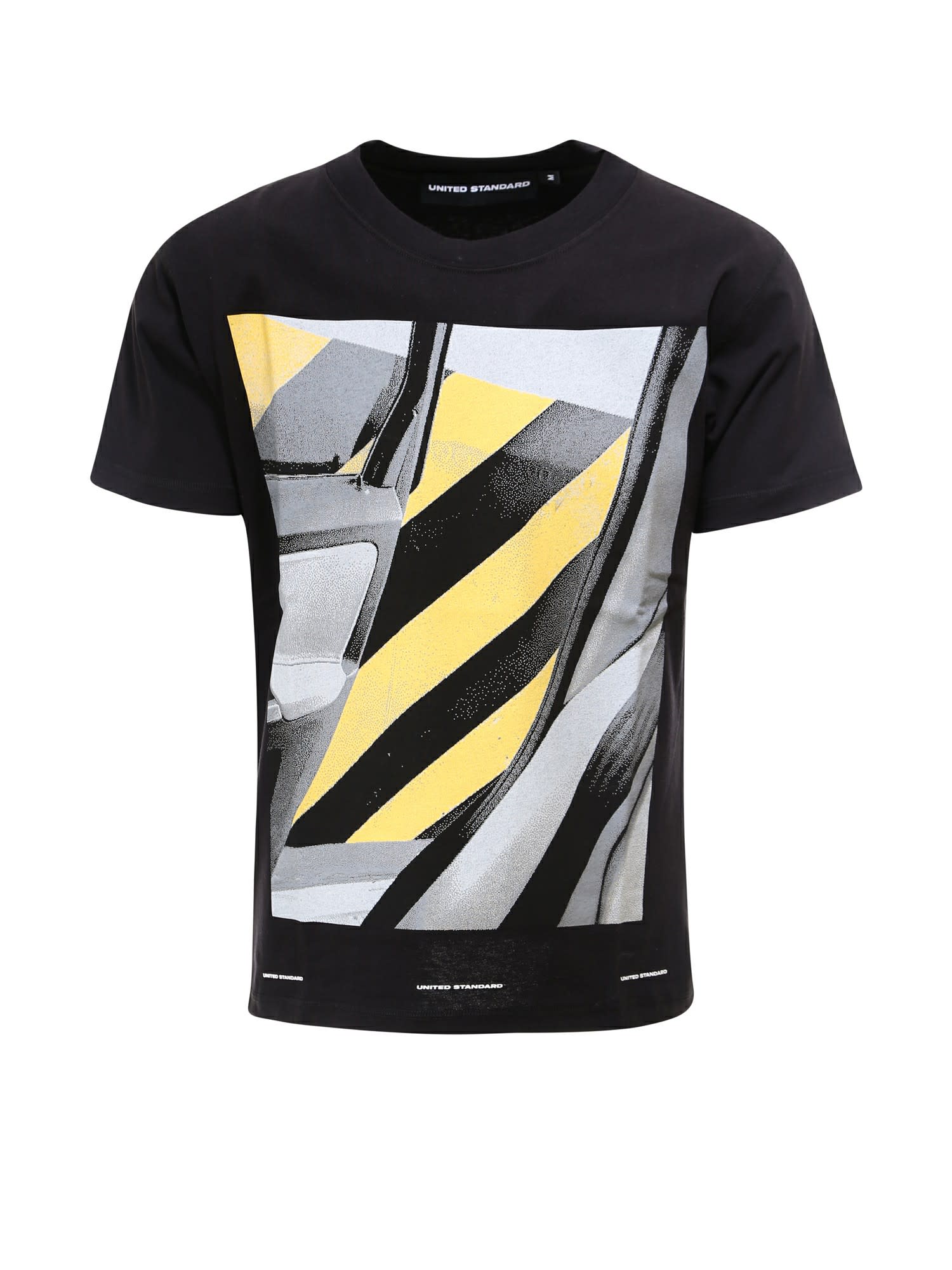 United Standard Piotr Print Cotton Jersey T-shirt In Black