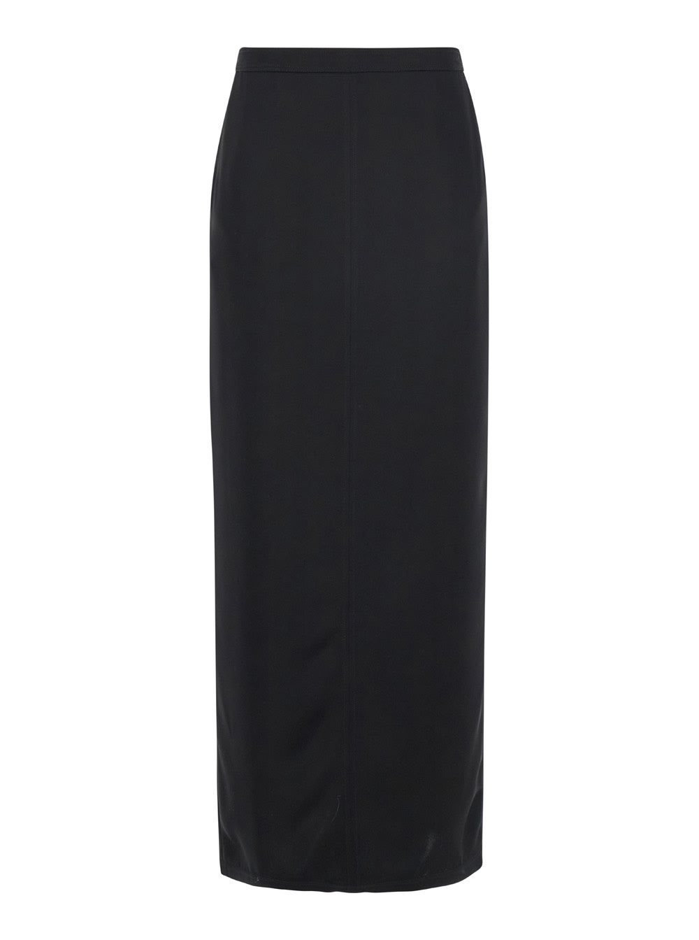 Shop Pinko Satin Skirt In Black