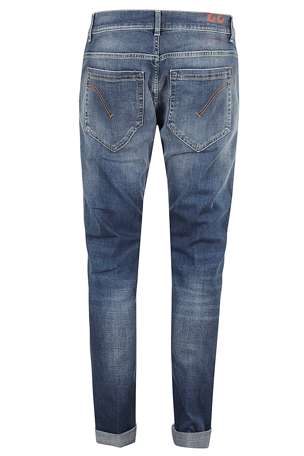 Dondup Dian Mid-rise Blue Stretch Denim Jeans In Blu