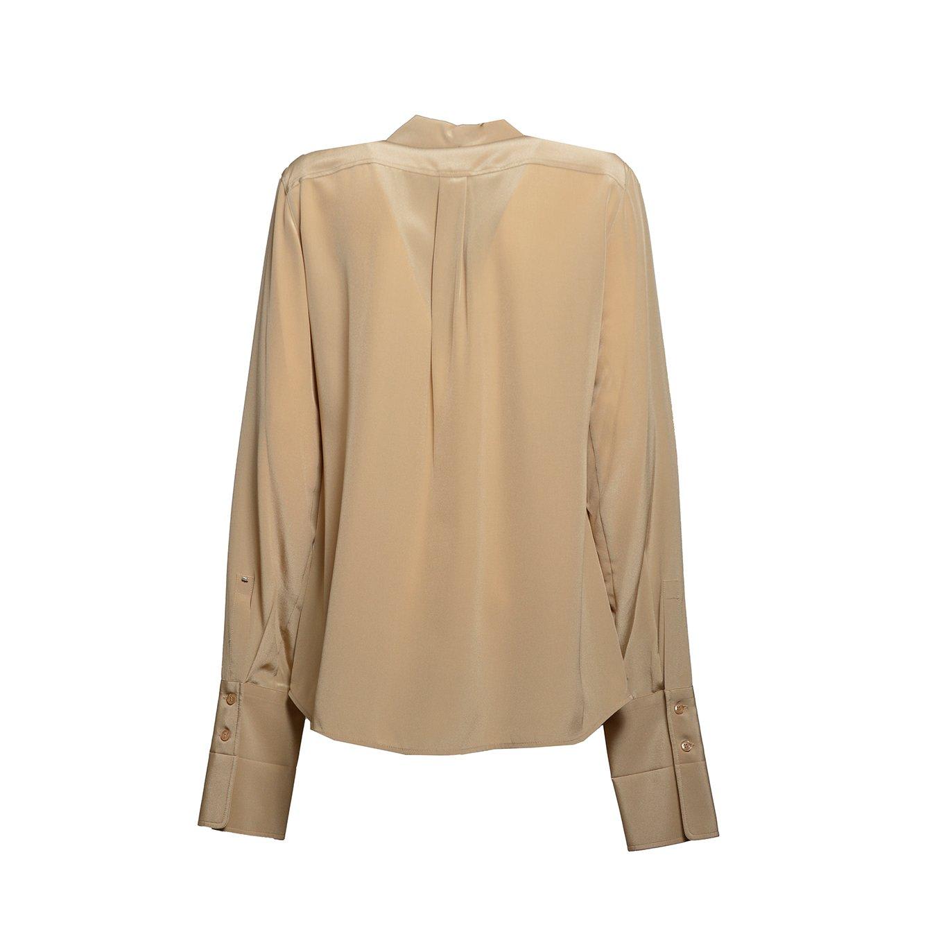 Shop Sportmax Leila Long-sleeved Shirt In Beige