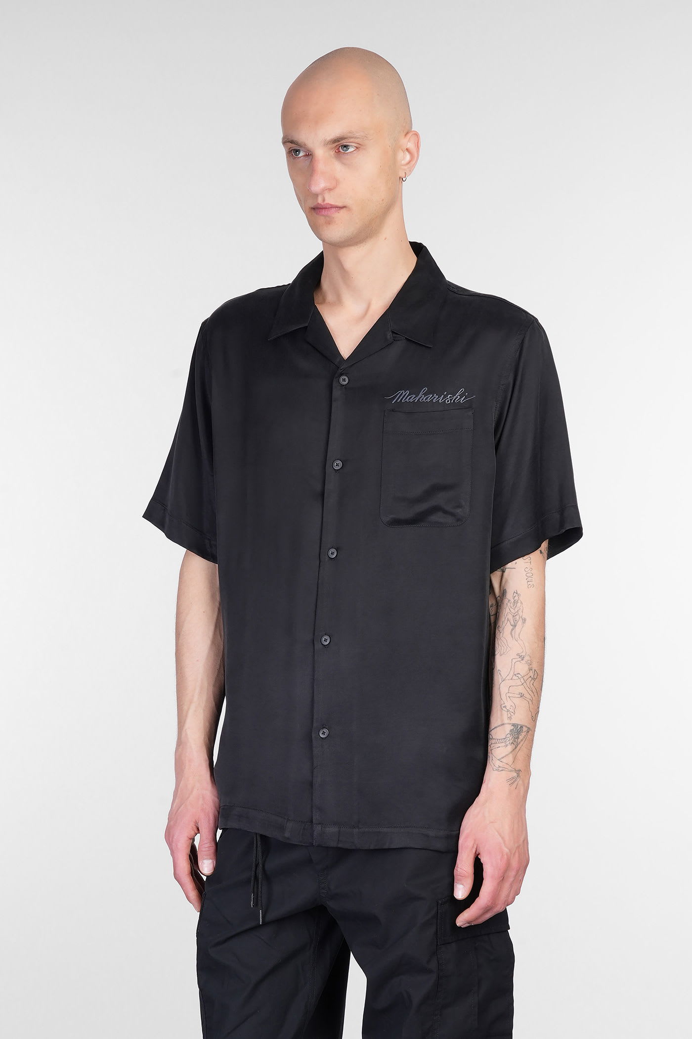 Maharishi Camicia Con Colletto A Campo Tiger Dragon