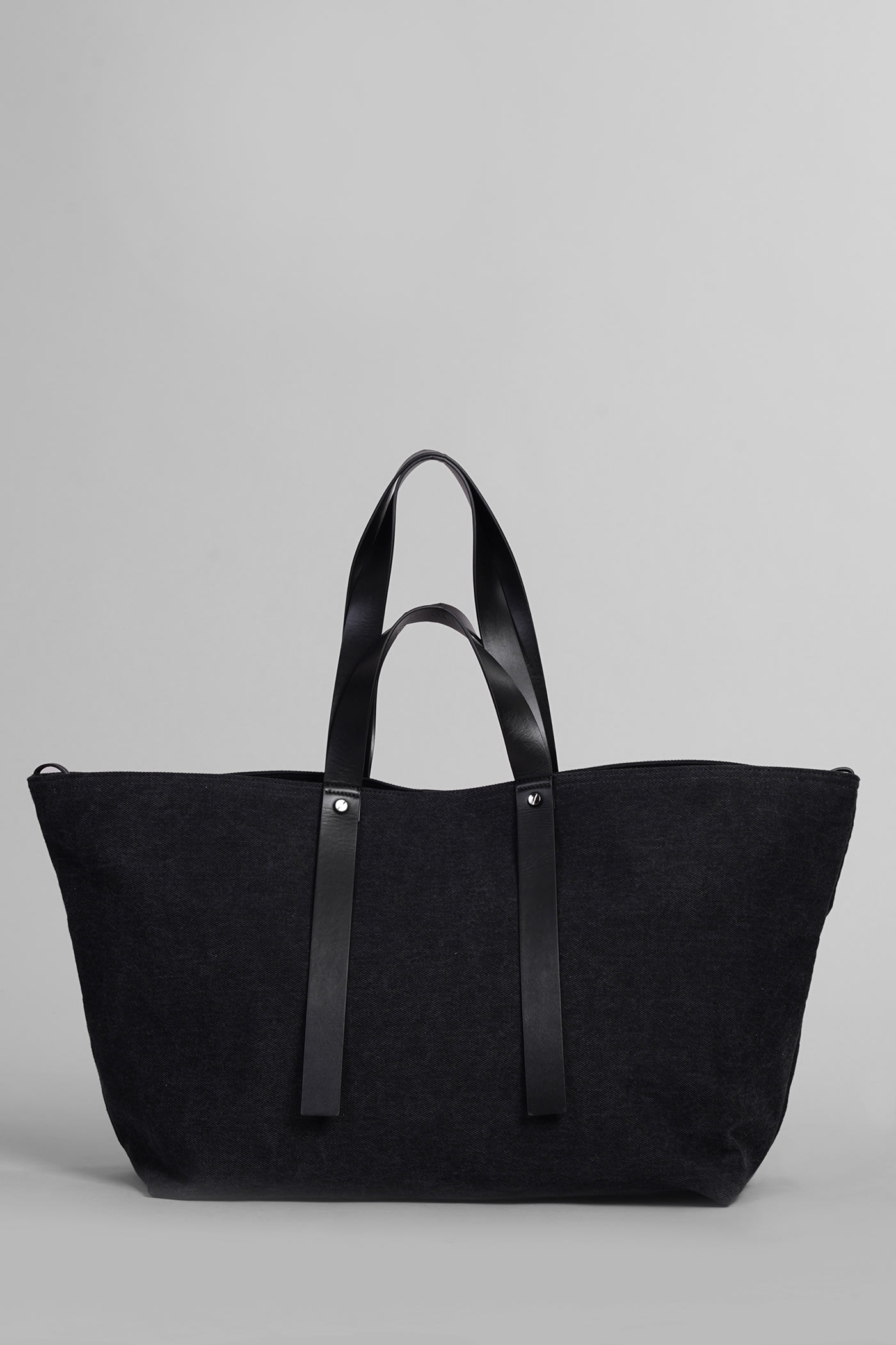 Shop Off-white Day Off Large Tote In Black Cotton