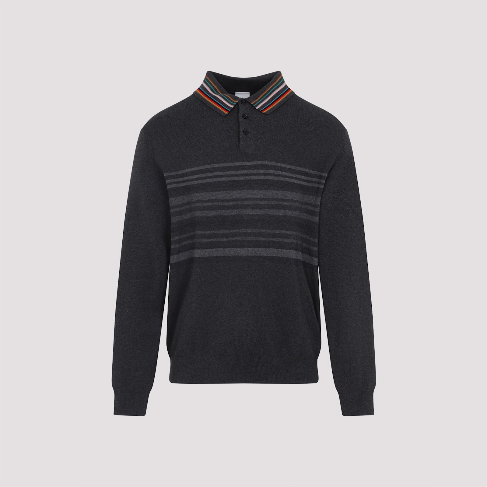 Paul Smith Ls Polo In Black