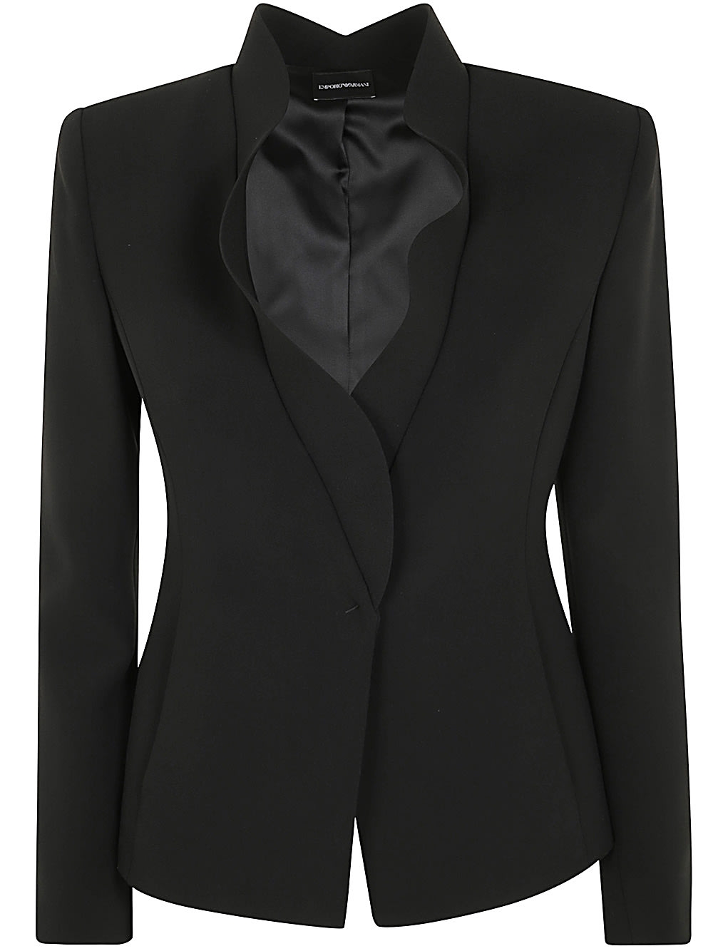 Shop Emporio Armani Blazer In Black