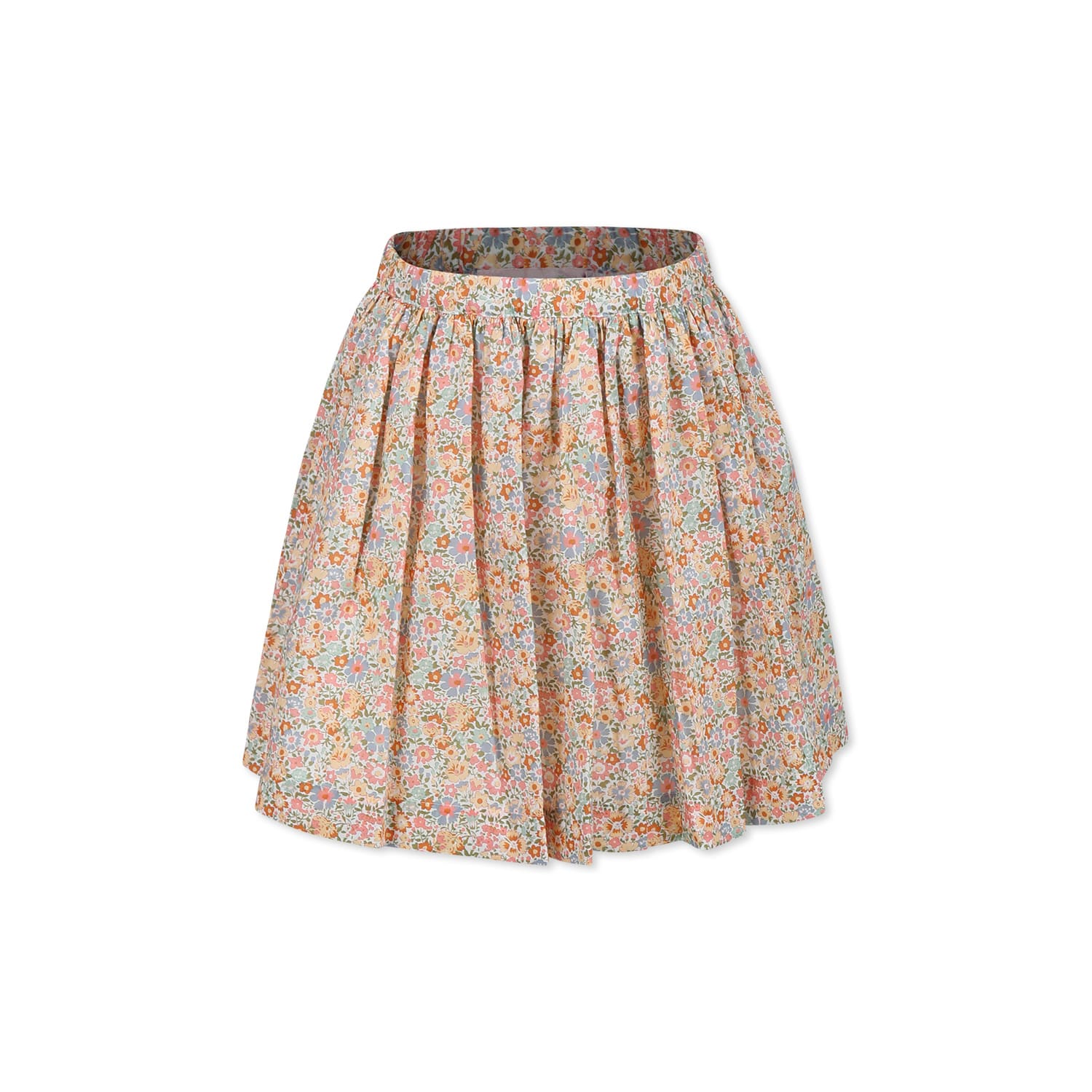 Bonpoint Multicolor Skirt For Girl With Floral Print In Multicolor
