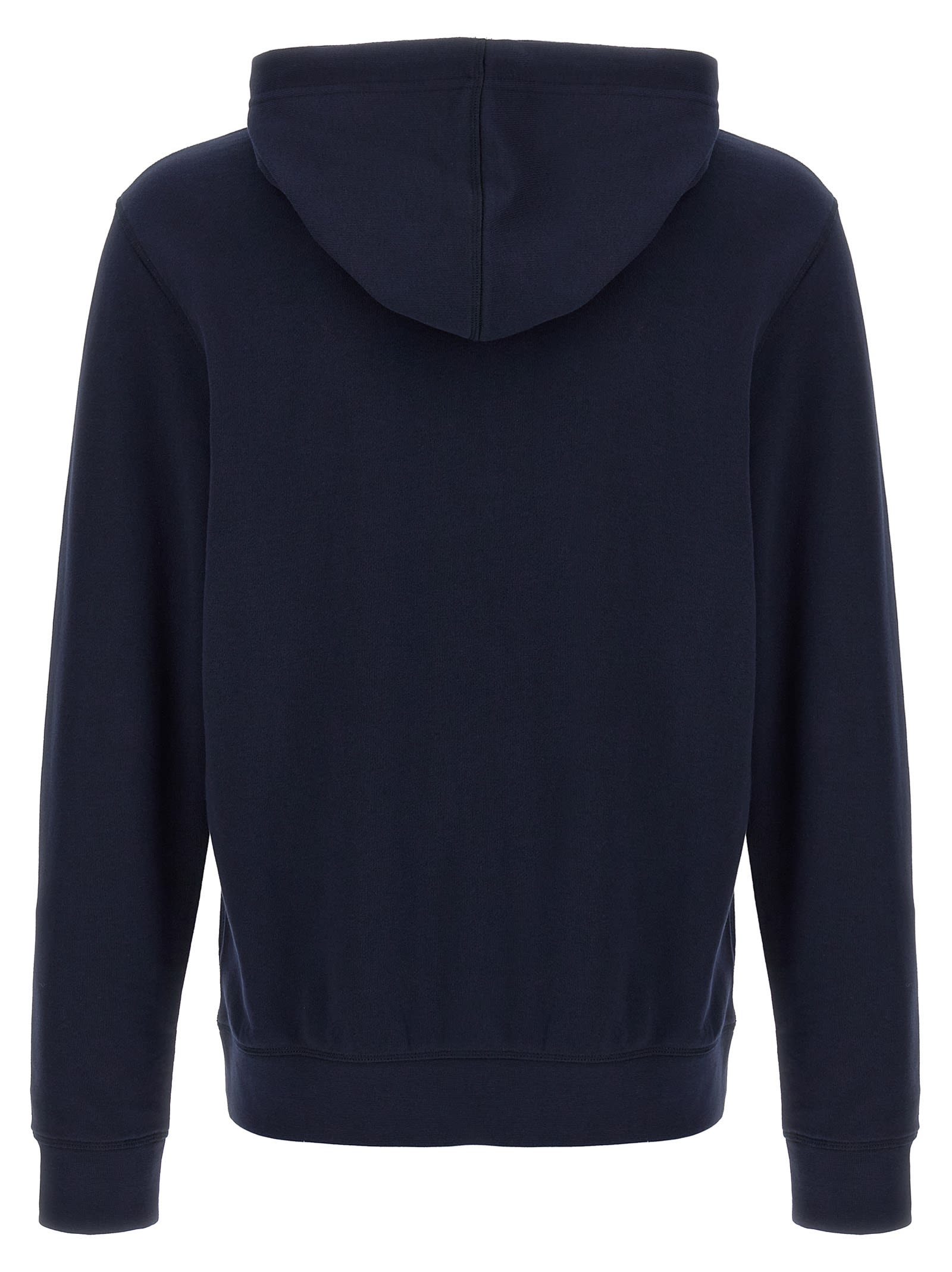 Hugo Boss Cotton-terry Hoodie With Logo Patch In Black