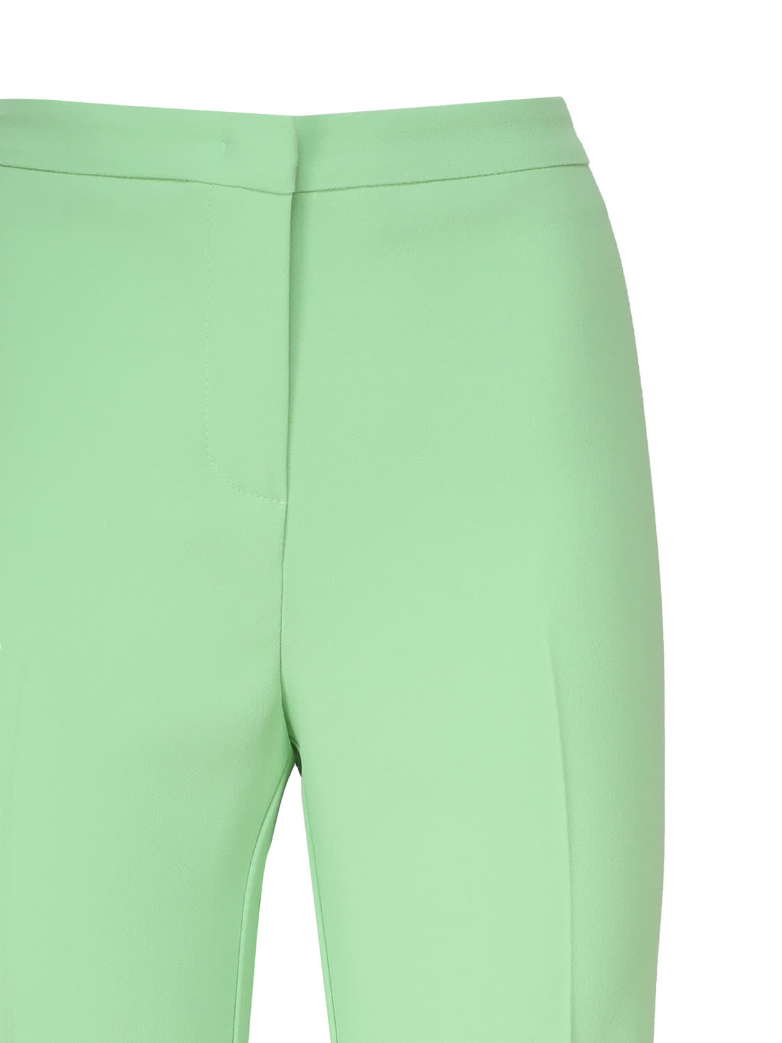Shop Pinko Stretch Flare Pants In Green