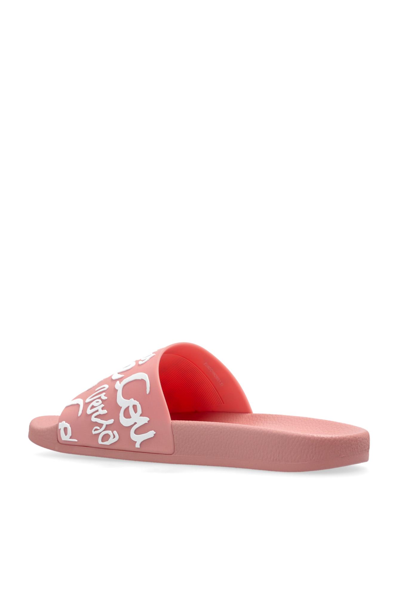 VERSACE JEANS COUTURE VERSACE JEANS COUTURE RUBBER SLIDES WITH LOGO