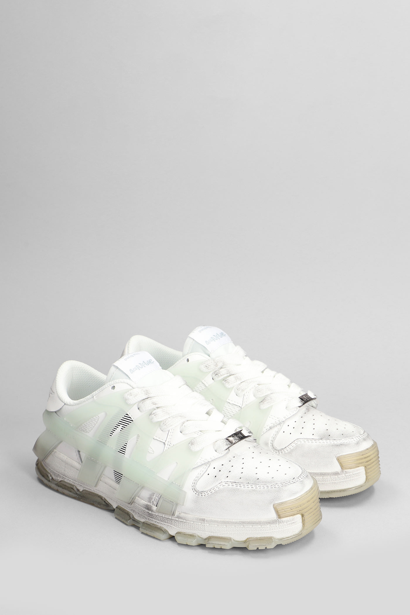 Shop Acupuncture Tank Sneakers In White Leather