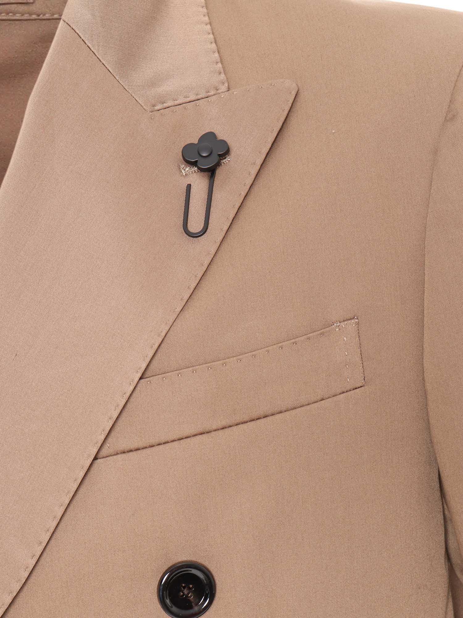 Lardini Single-breasted Jacket In Multicolor