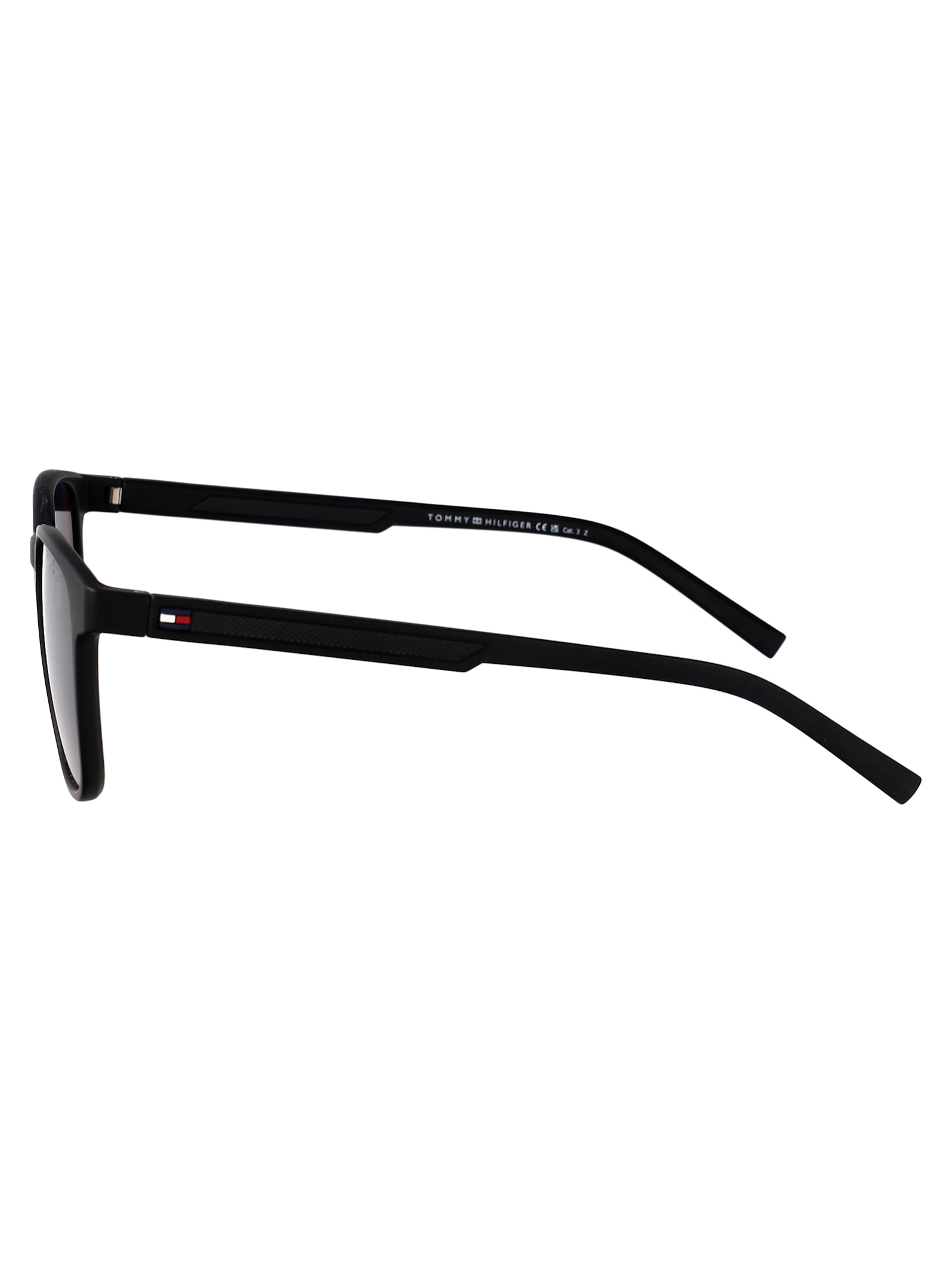Tommy Hilfiger Black Eco Polyamide Sunglasses In Black
