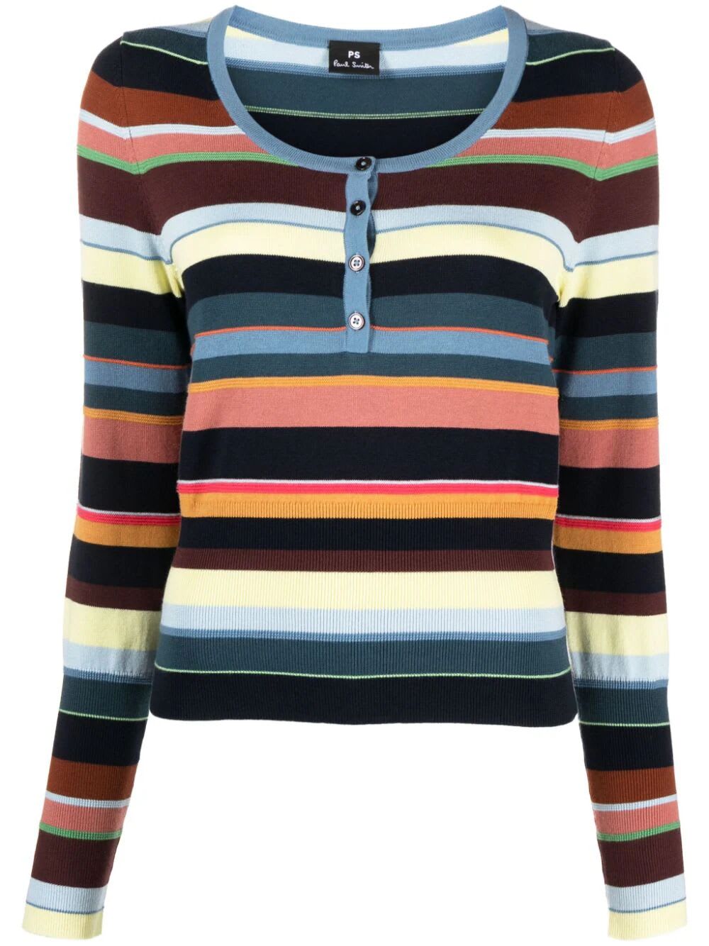 Ps By Paul Smith Knitted Top In Multi