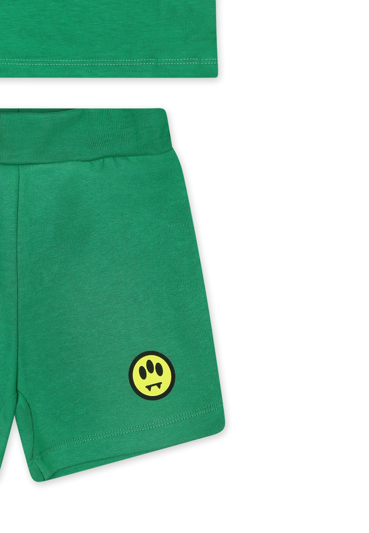 Barrow Green Suit For Babykids With Logo In Green