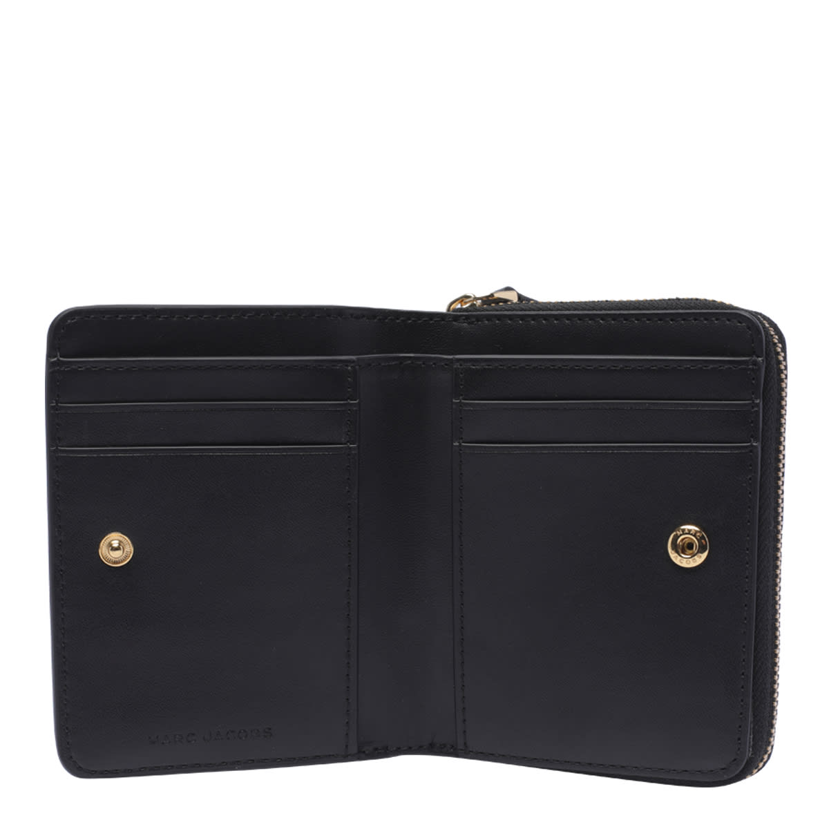 Shop Marc Jacobs The Mini Compact Wallet In Nero