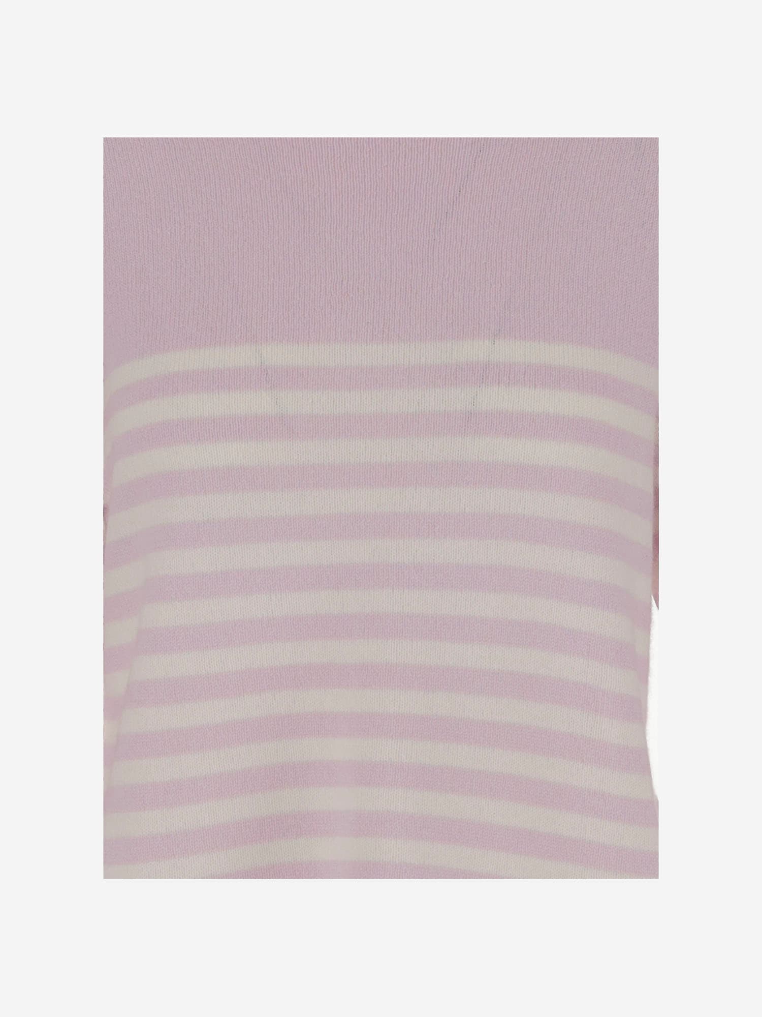 Bruno Manetti Cashmere Sweater With All-over Striped Pattern In Purple