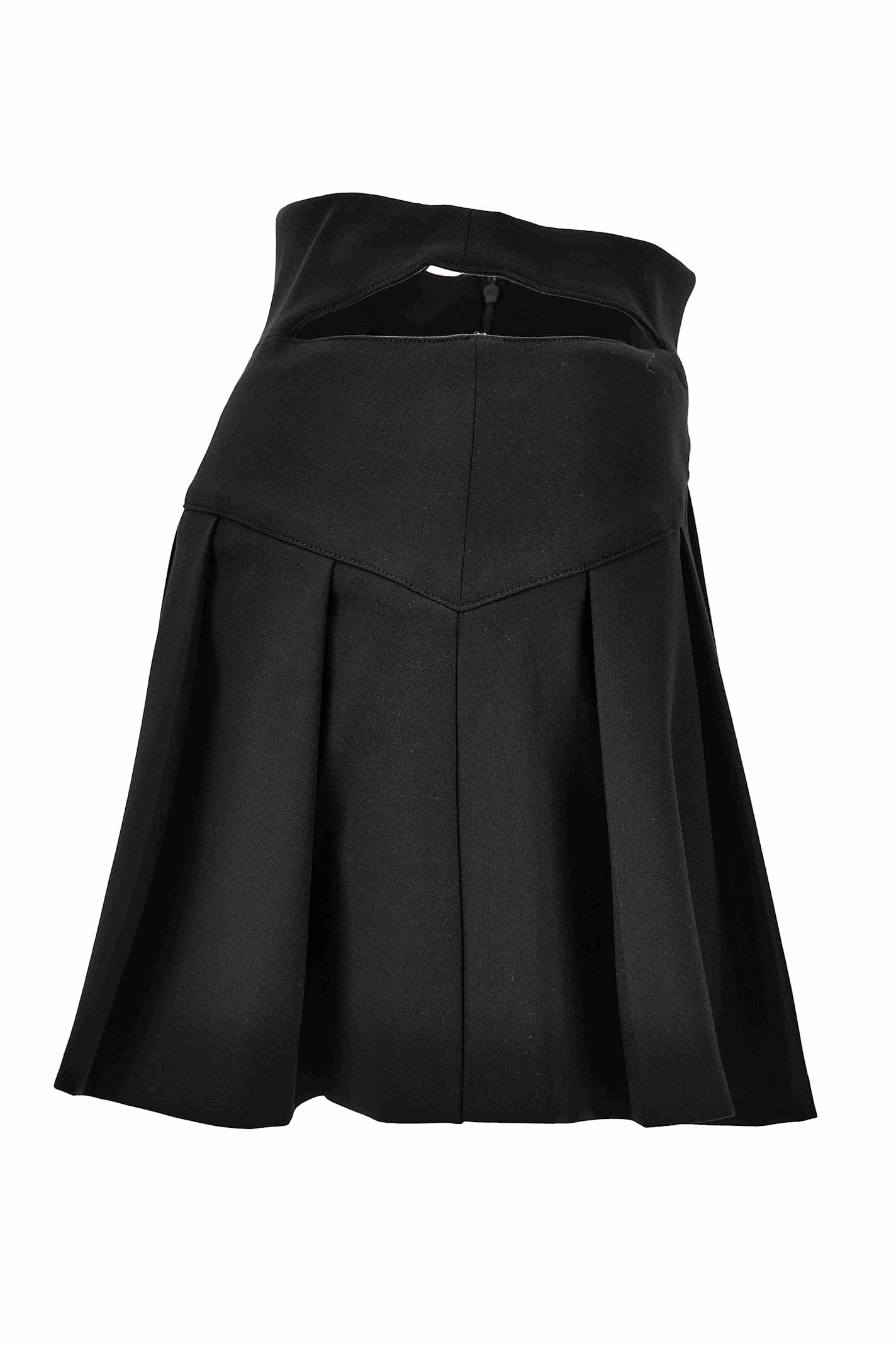 Versace Jeans Couture Mini-skirt With Cut-out In Blue