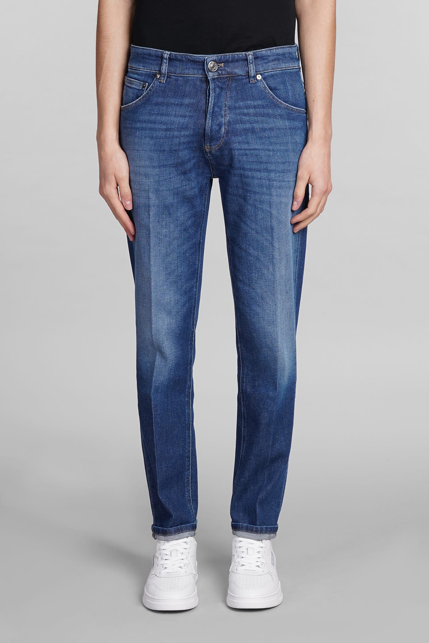 Shop Pt01 Jeans In Blue Cotton